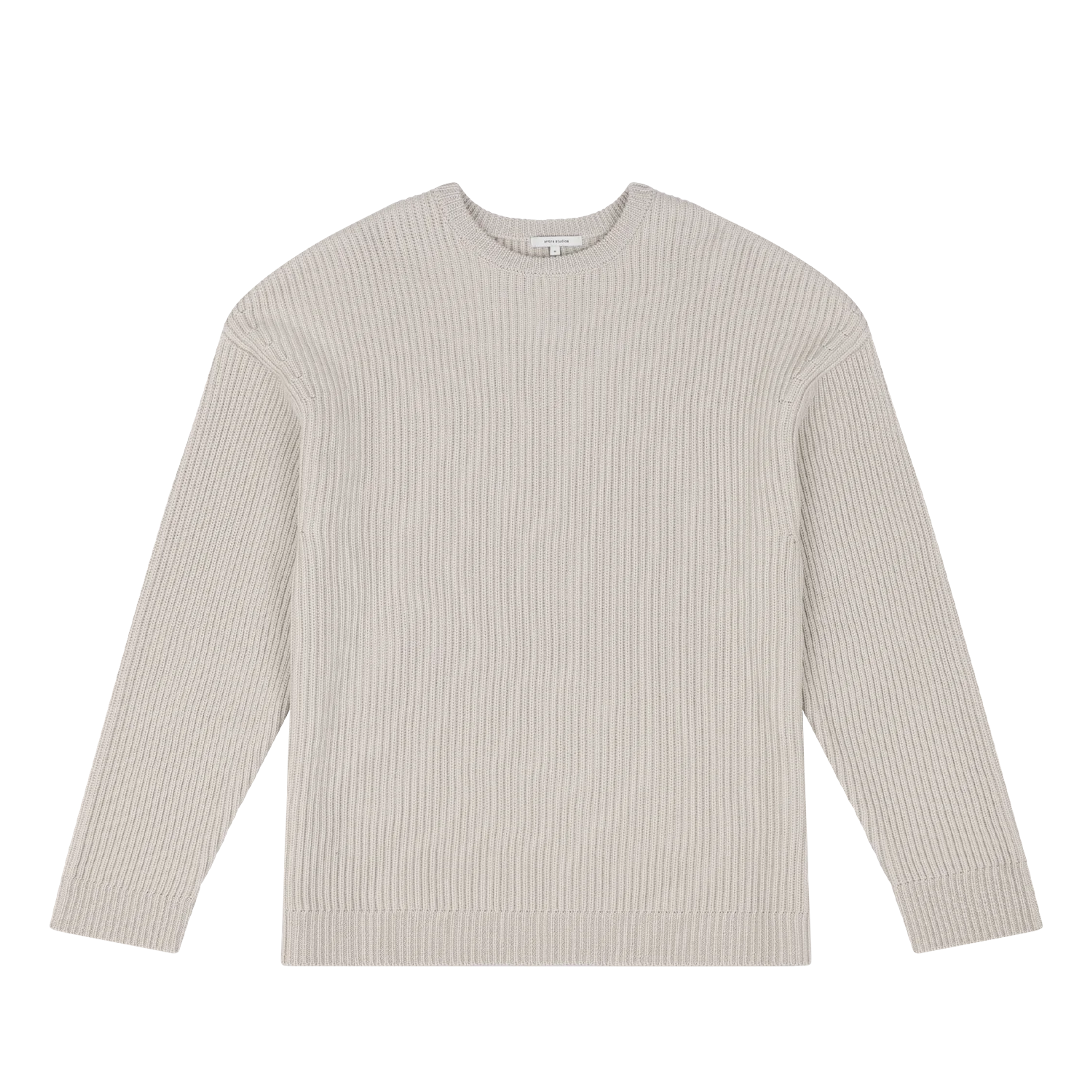 Product oversize-knit-crewneck-beige thumbnail