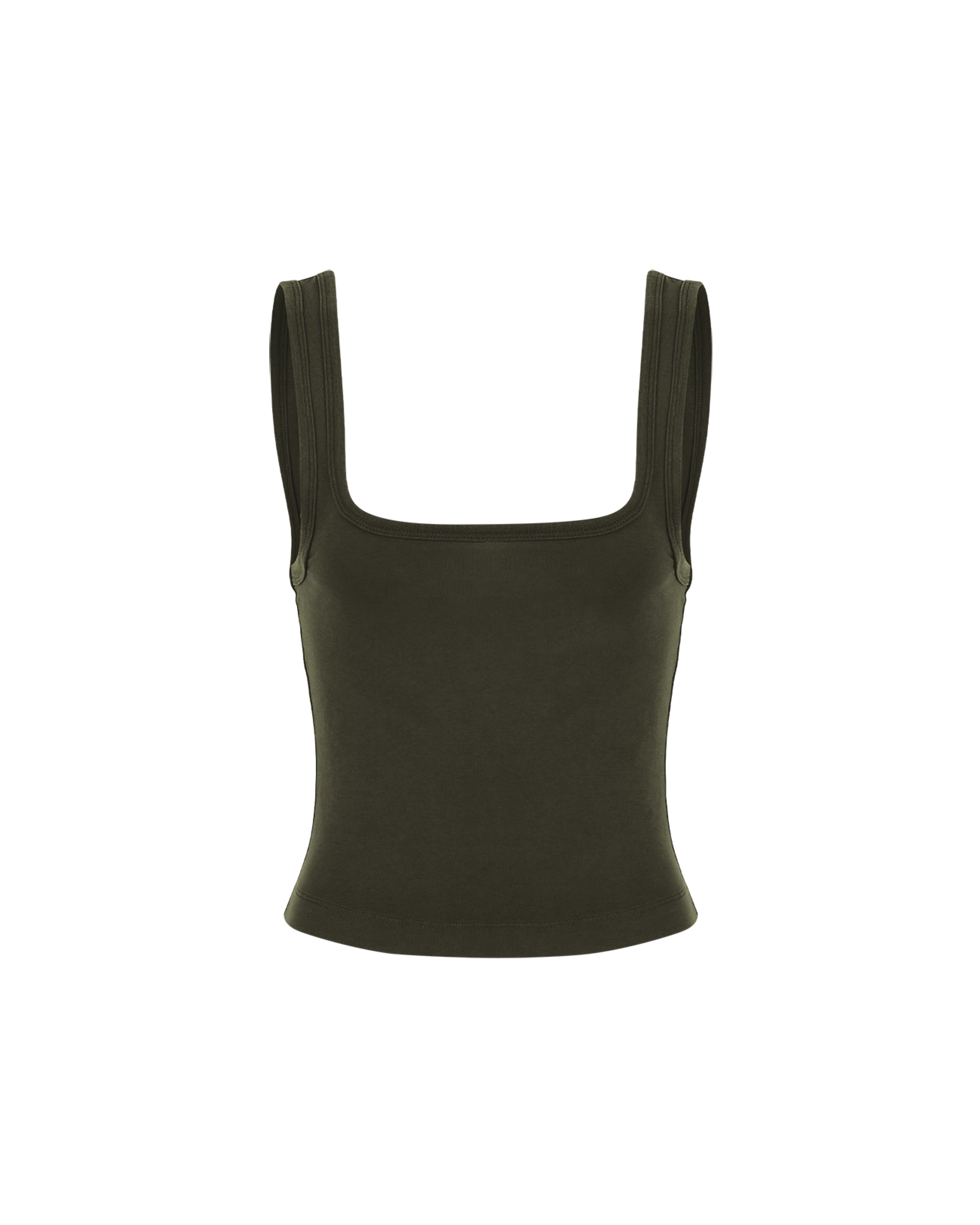 Square Neck Tank Military - Image 1