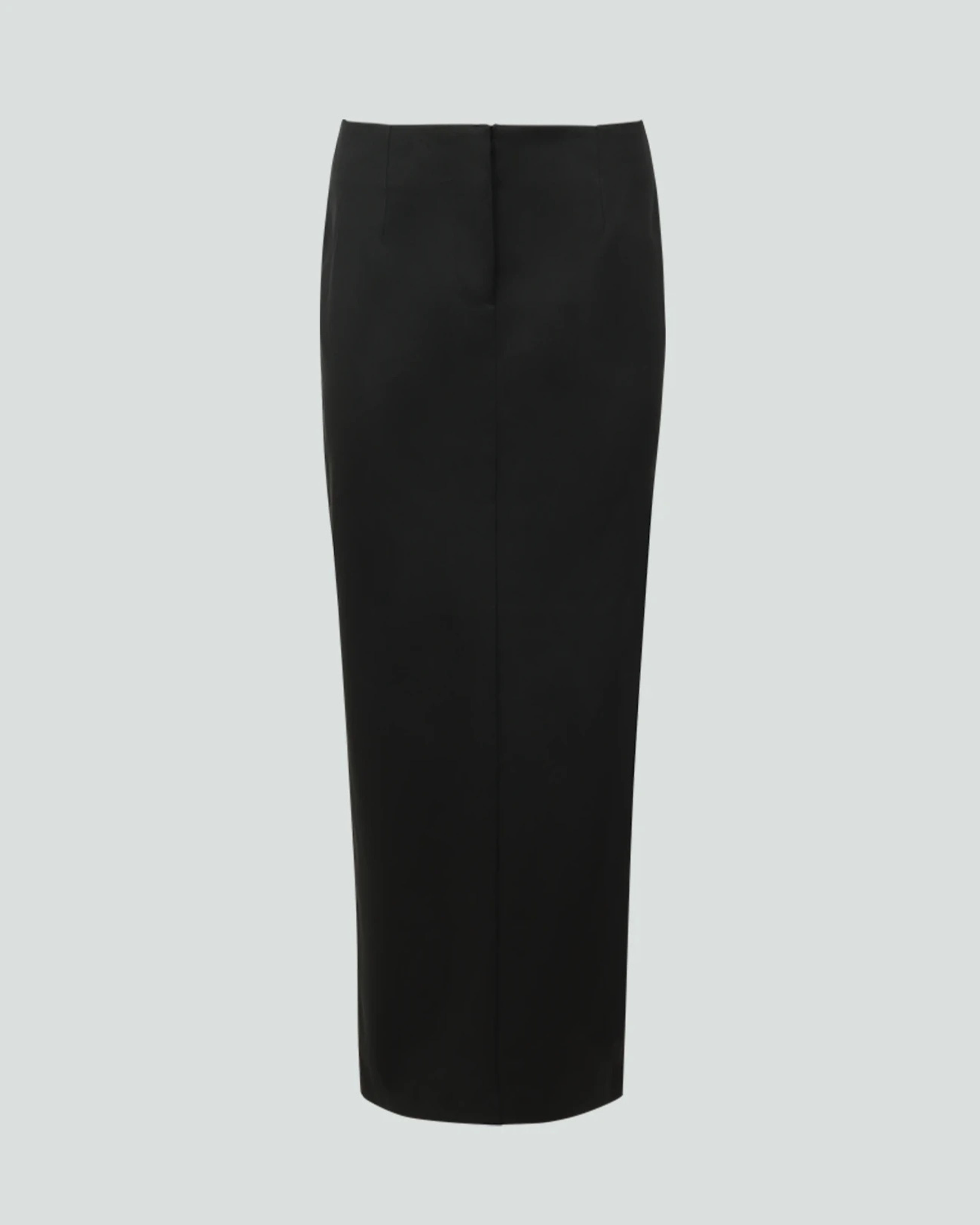 Script Skirt Black Sateen - Image 2