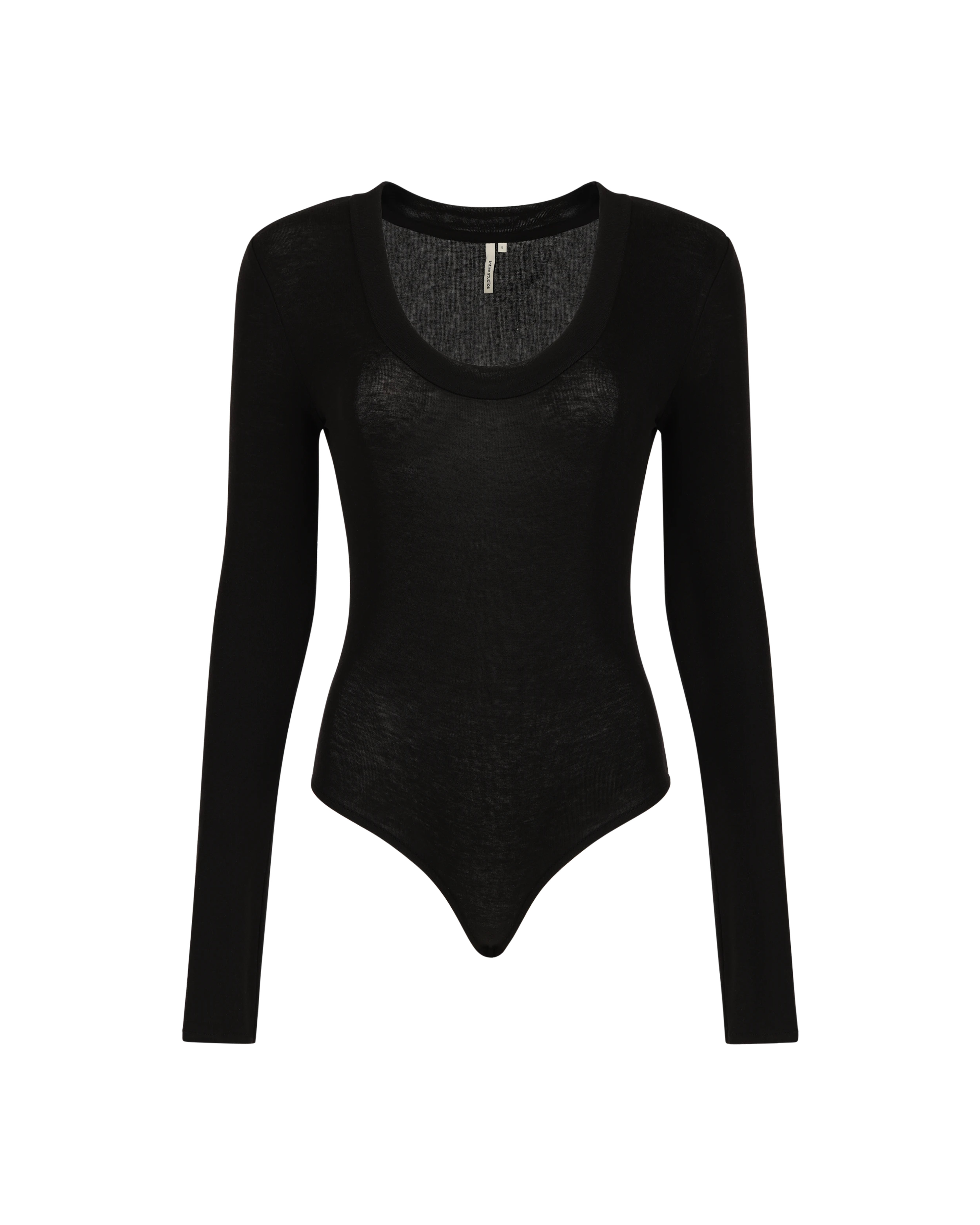 Circle Neck Bodysuit Black - Image 4