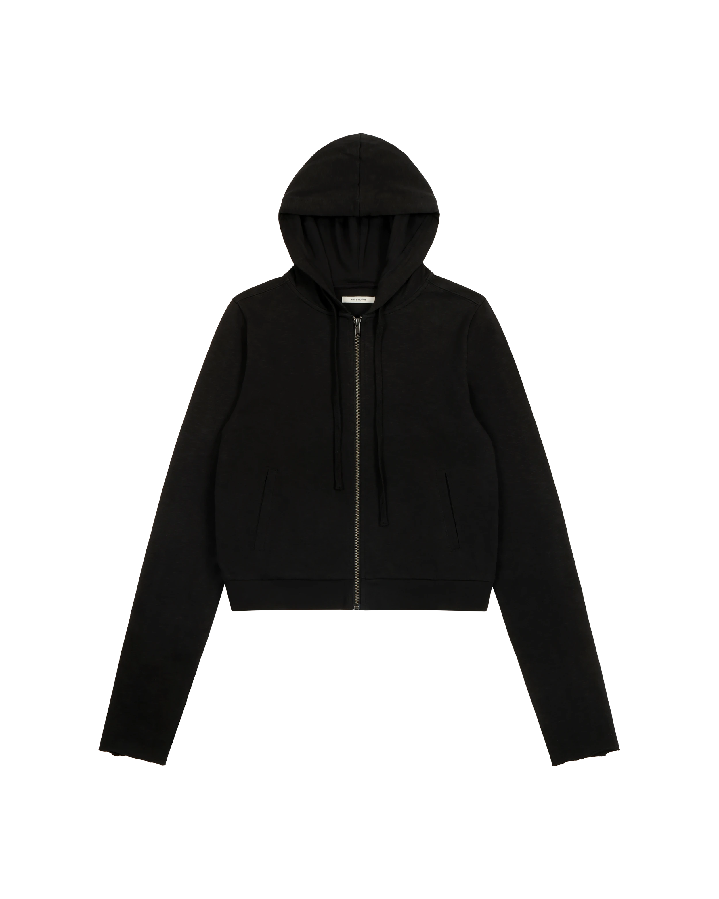 lightweight cropped zip up black - entire studios lightweight cropped zip up black - entire studios