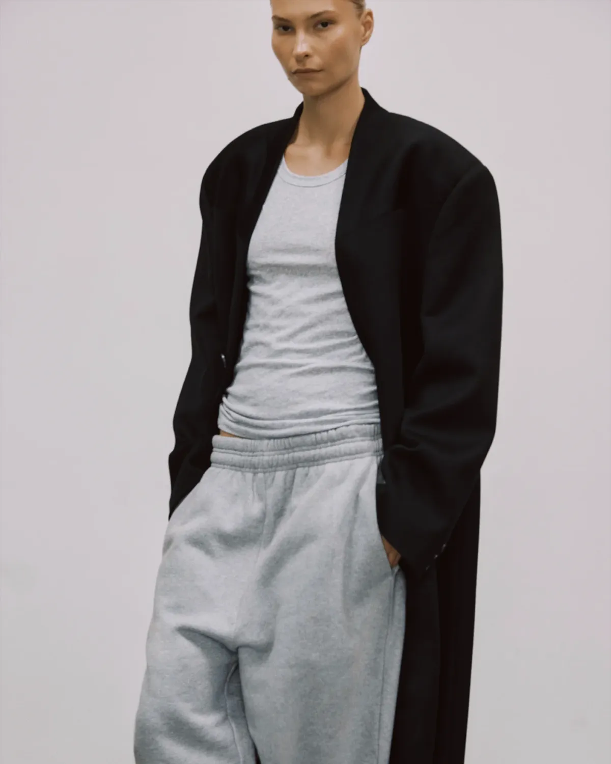 Sheer Tank Grey Marle - Image 5