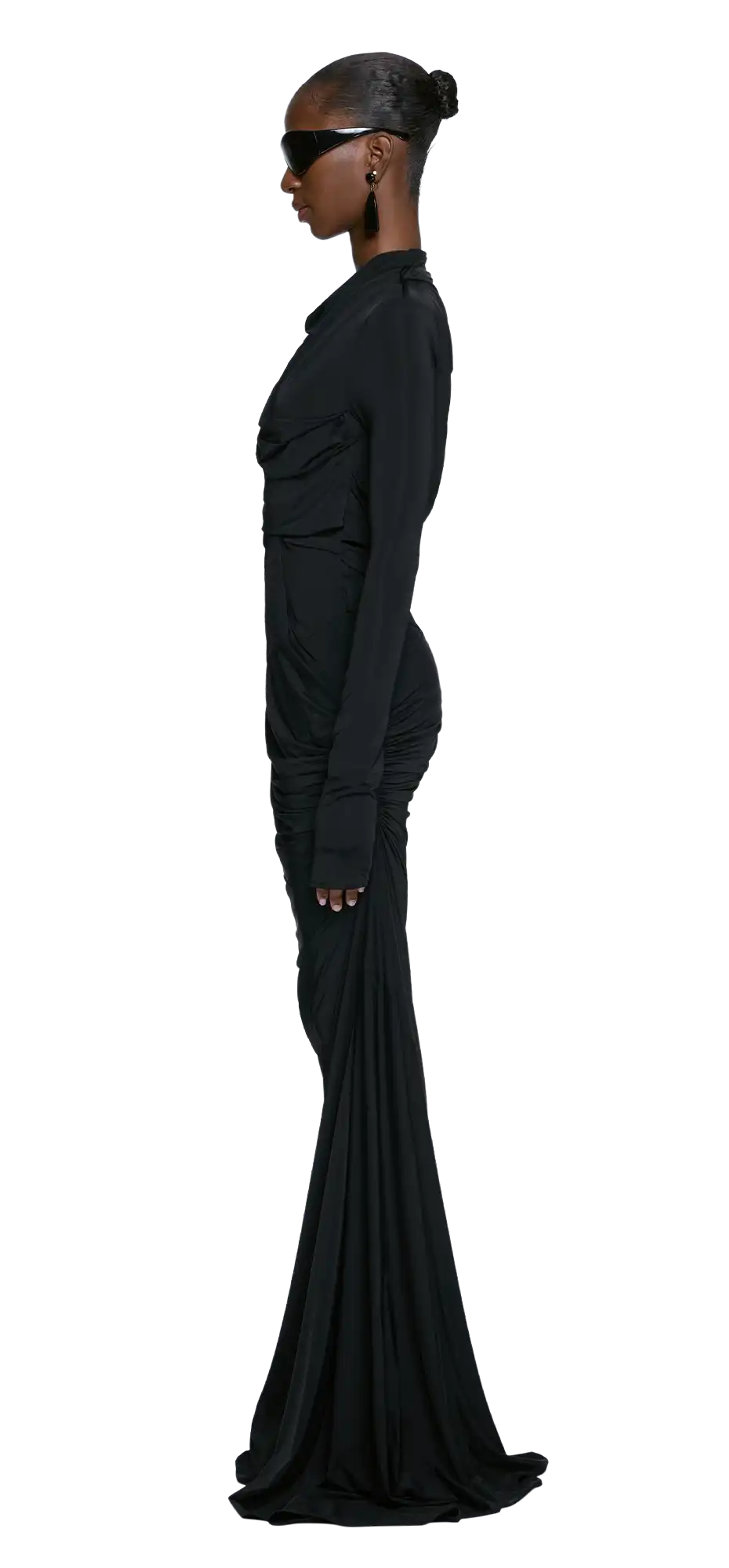 encase-dress-black character left view