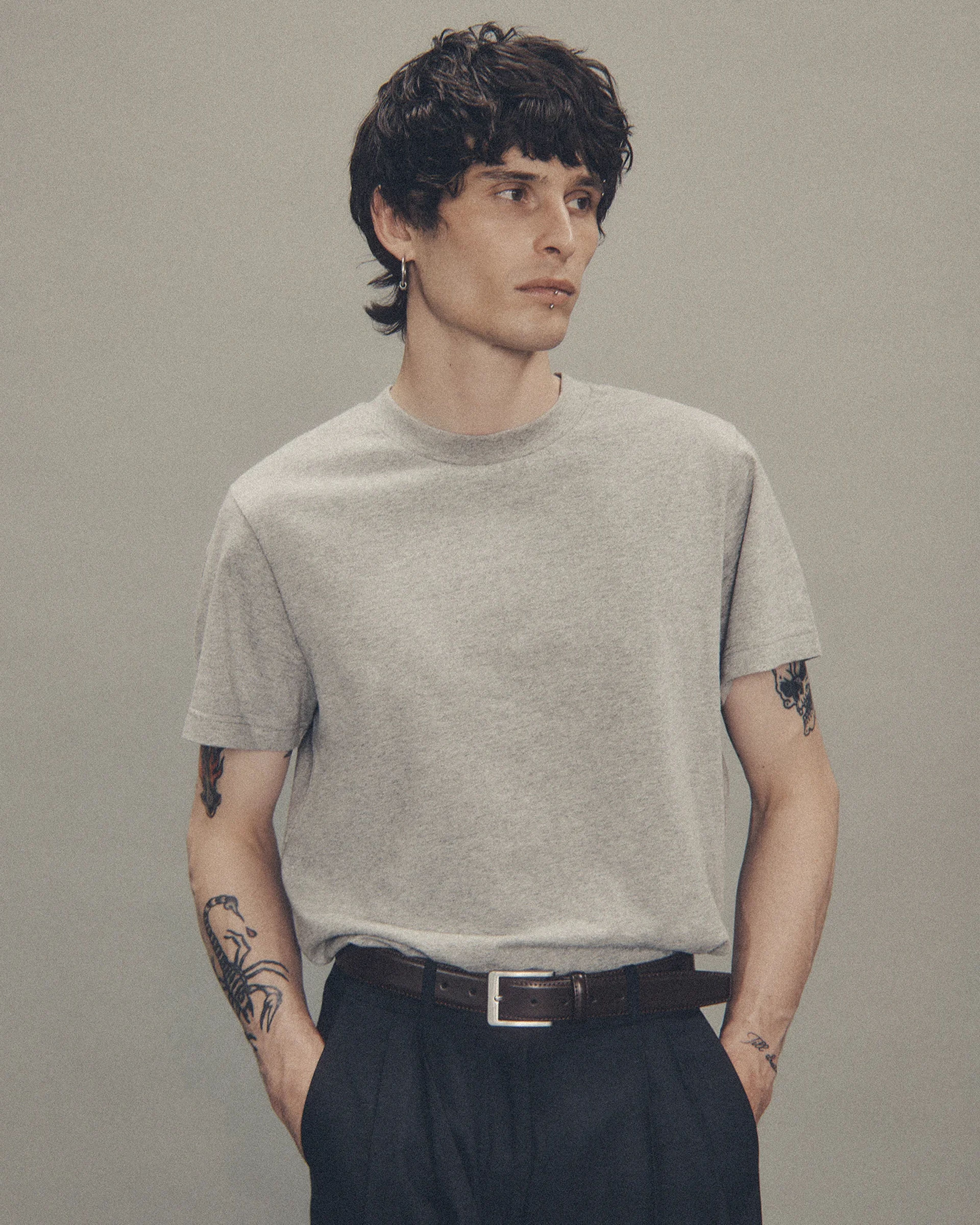 Standard Tee Grey Marle - Image 1