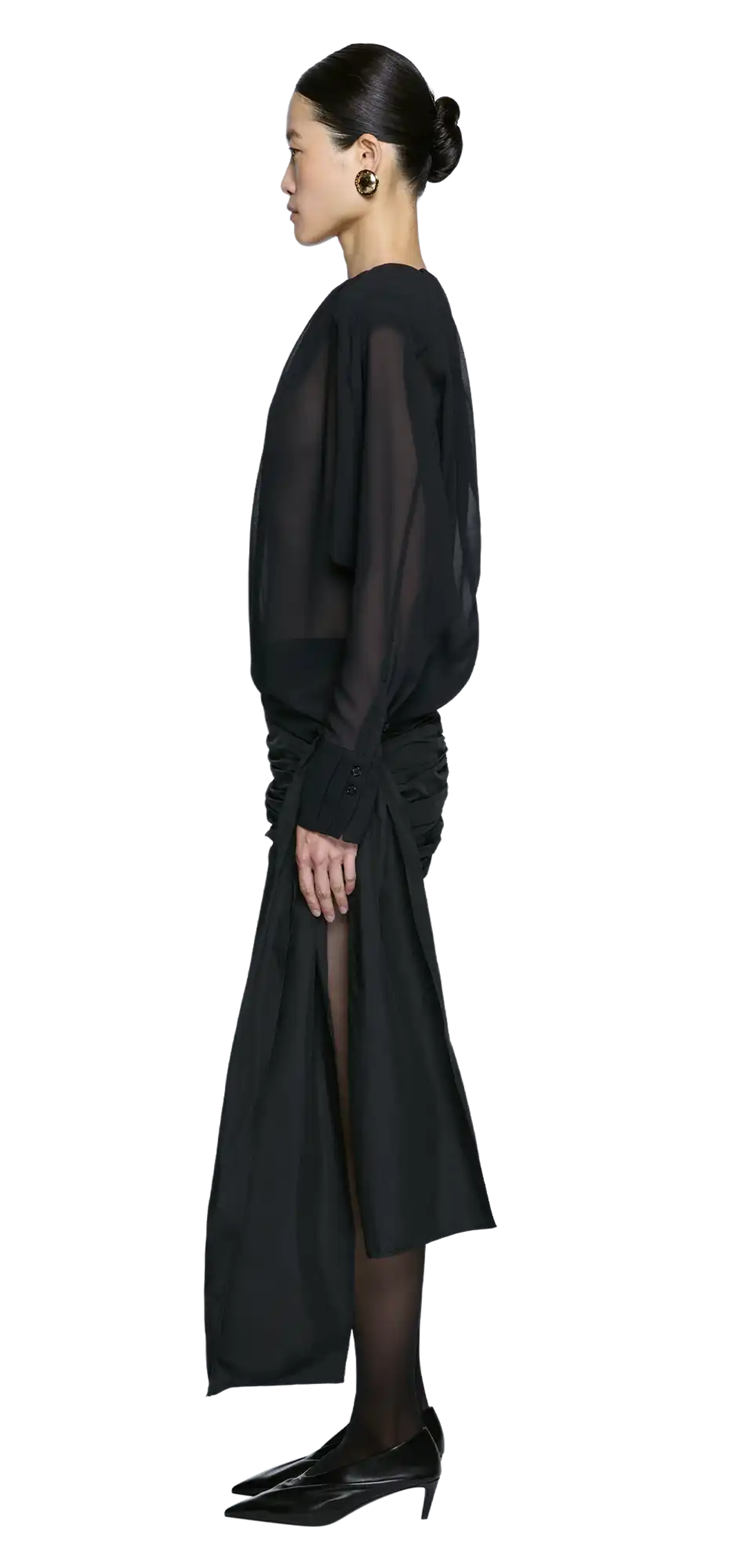 mini-tie-dress-black character left view