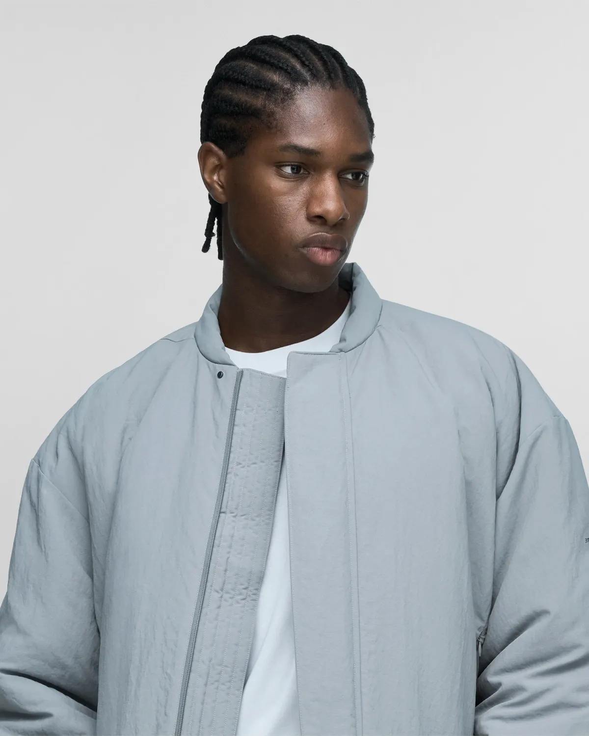 Z.N.E. Bomber Jacket Dove Grey - Image 8