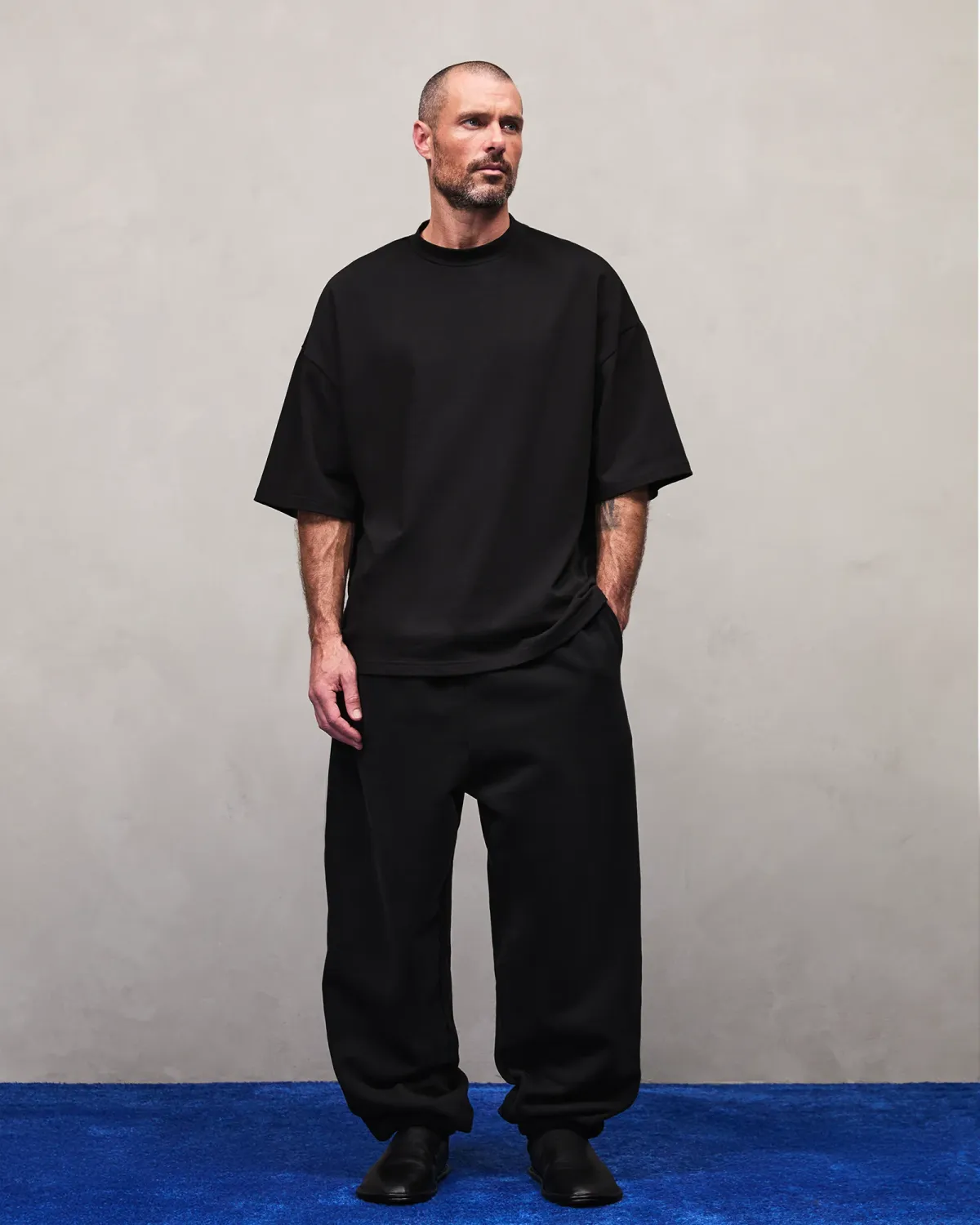 Heavy Boxy Tee Black - Image 4