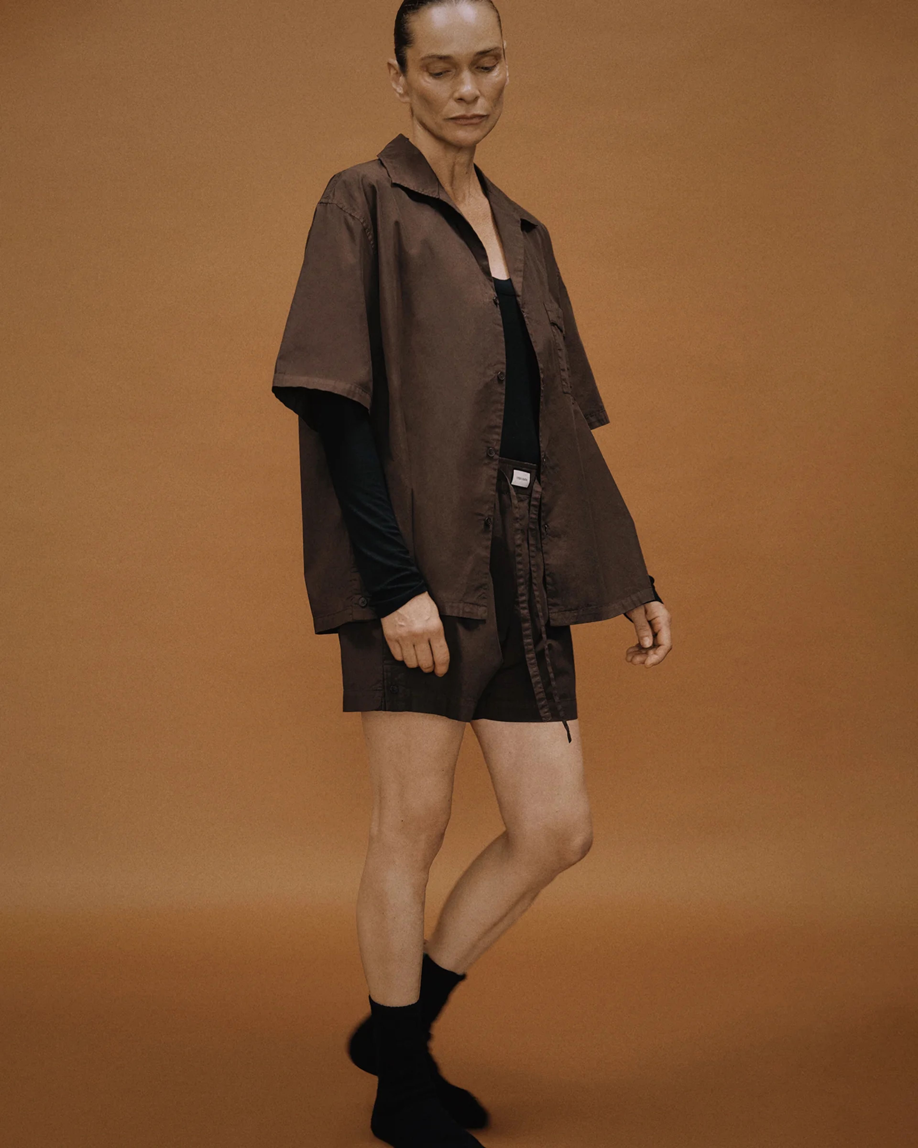 SS Pajama Shirt Brunette - Image 3