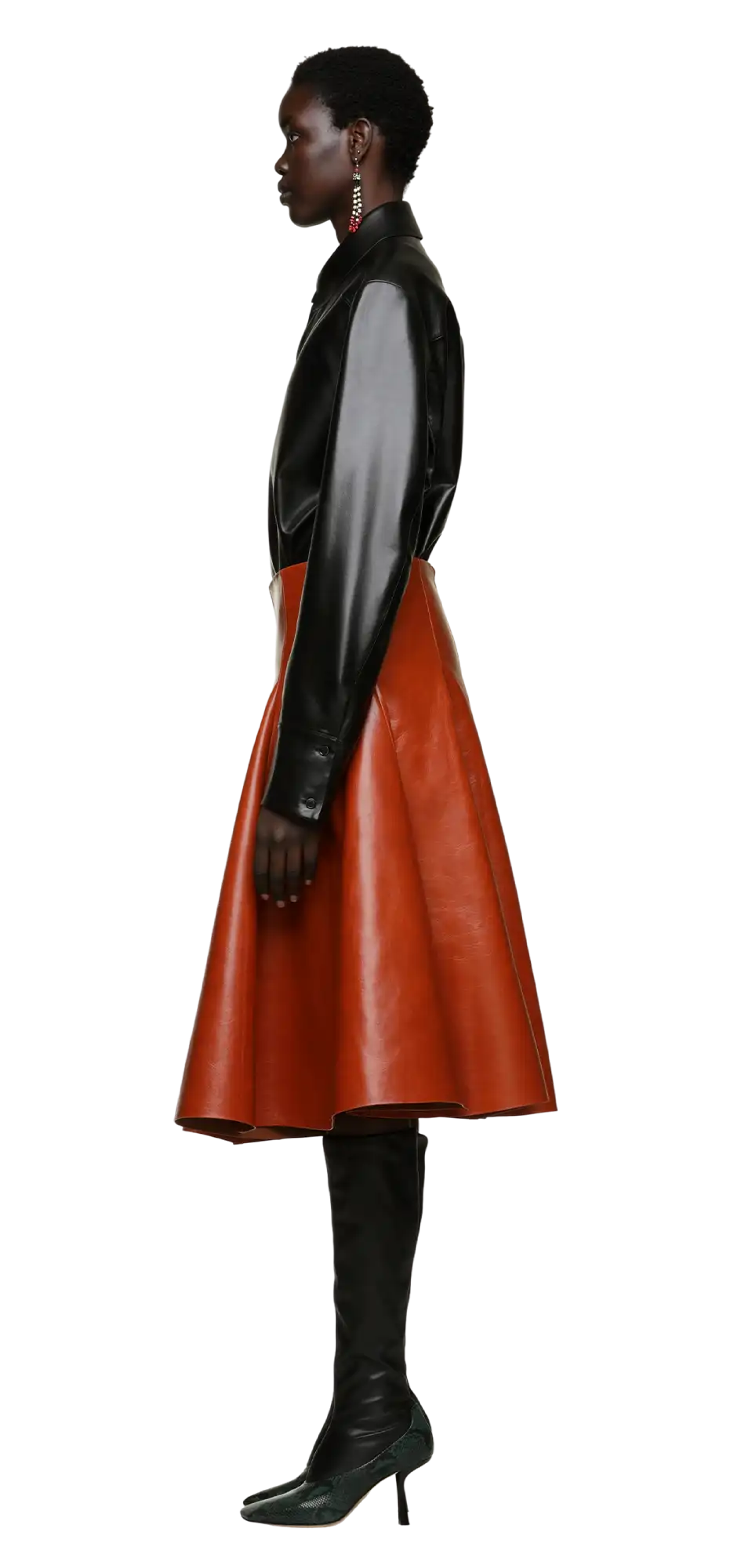 legacy-shirt-black-leather character left view