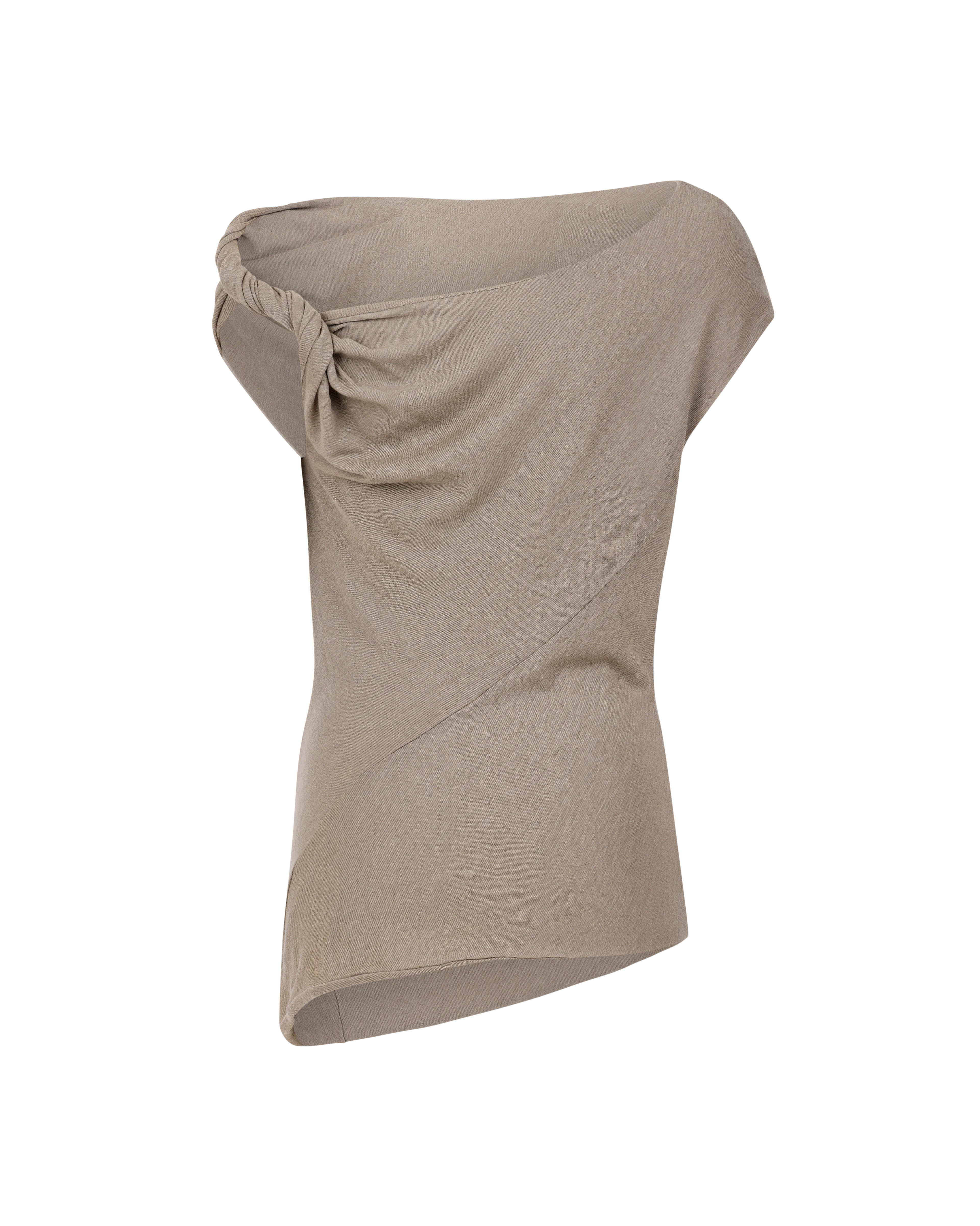 Jersey Twist Top Beige - Image 3