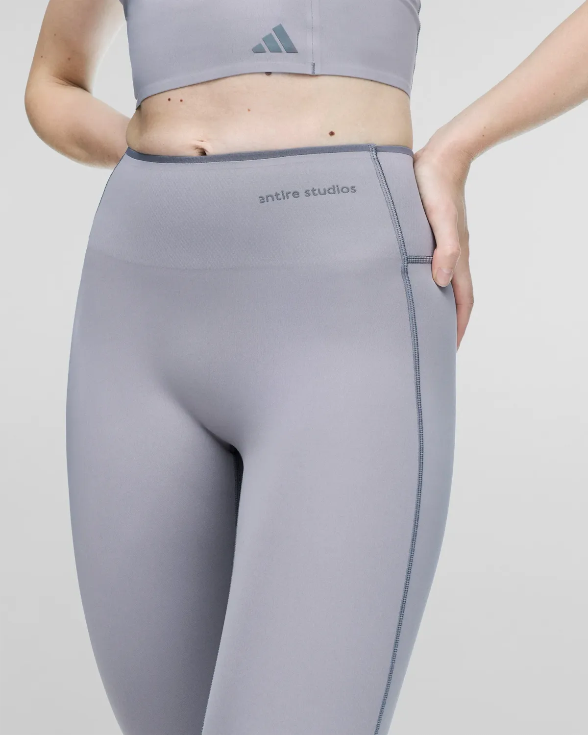 Optime Training Capri Leggings Dove Grey - Image 4