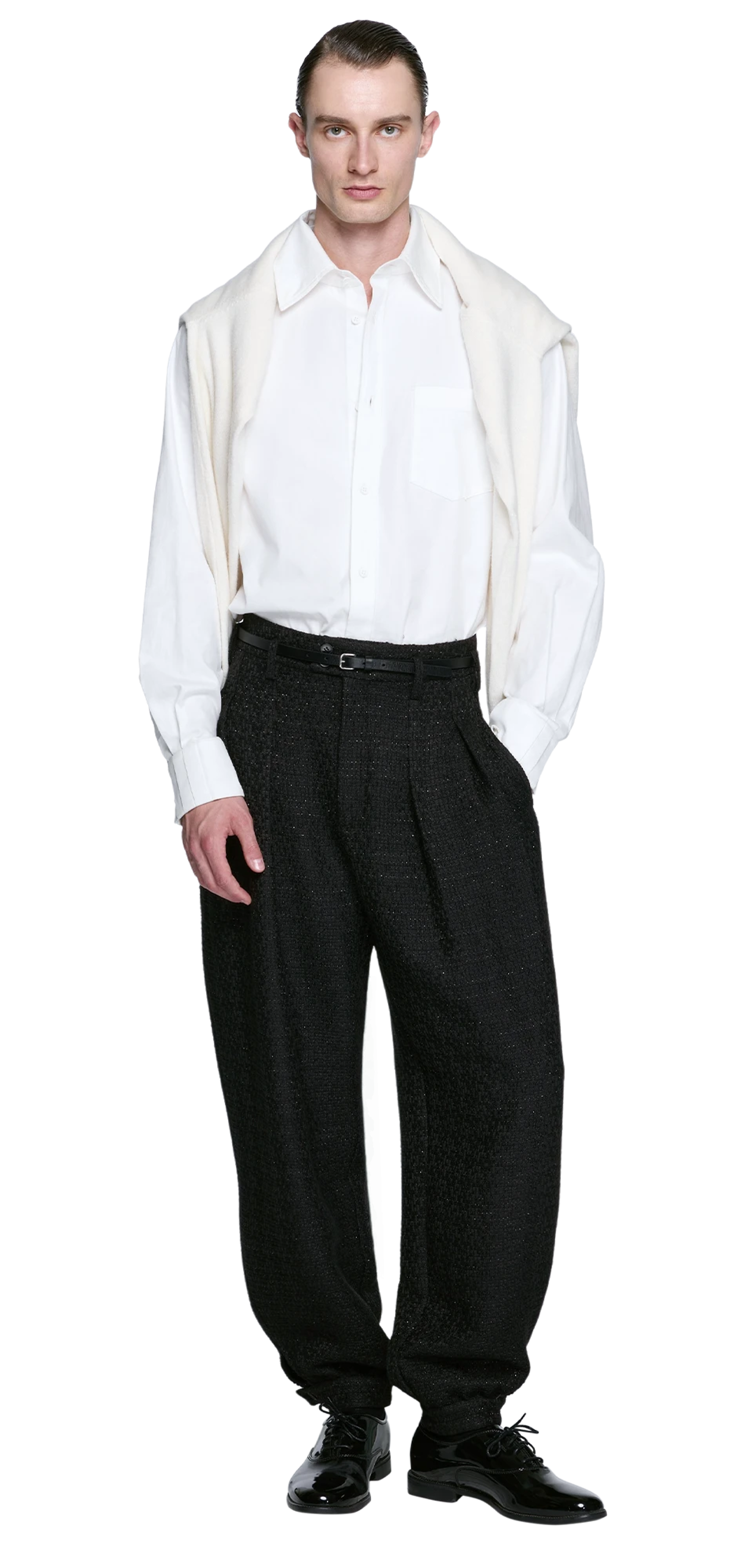 park-trouser-textured-black character front view