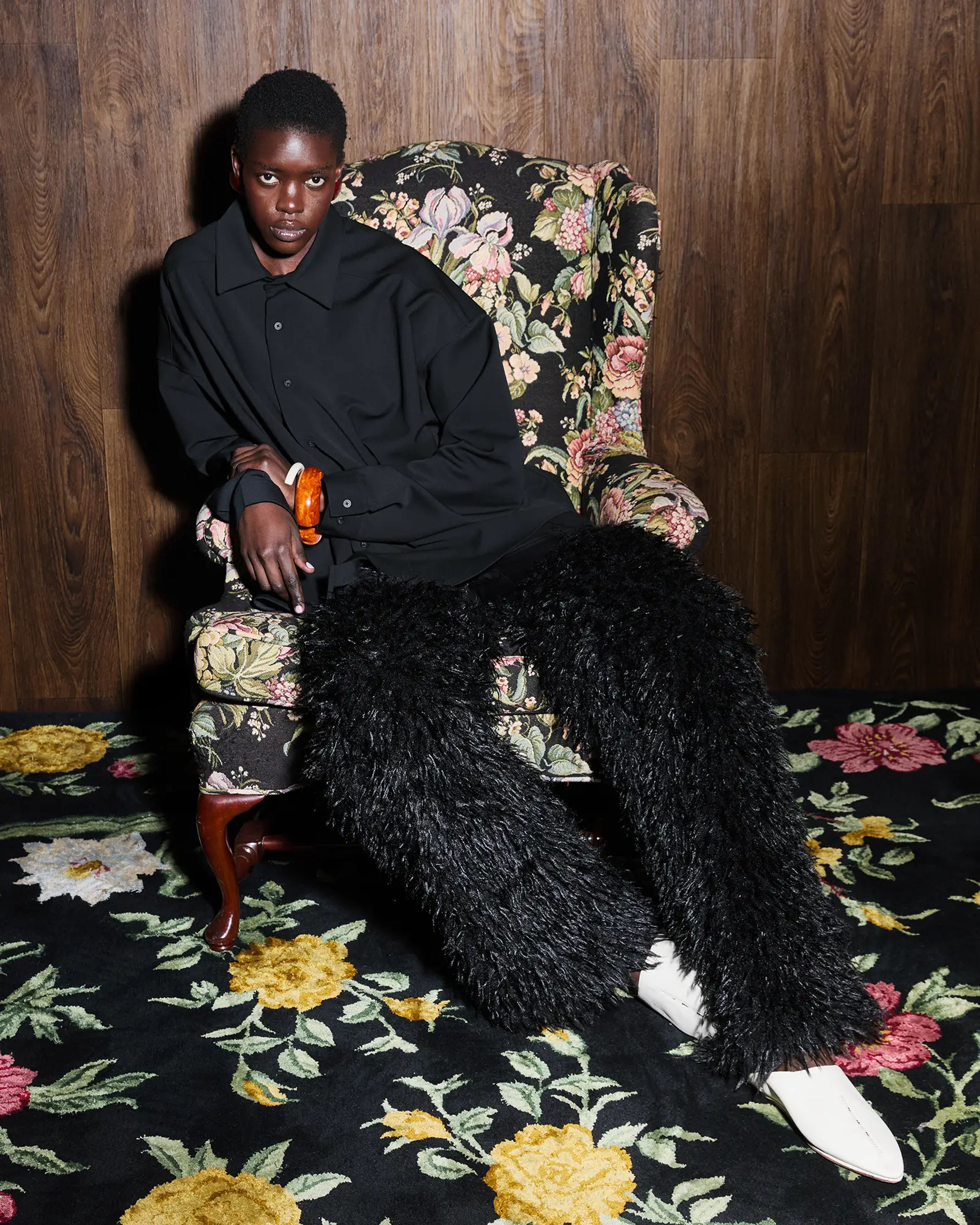 Miller Shirt Black Wool - Image 1