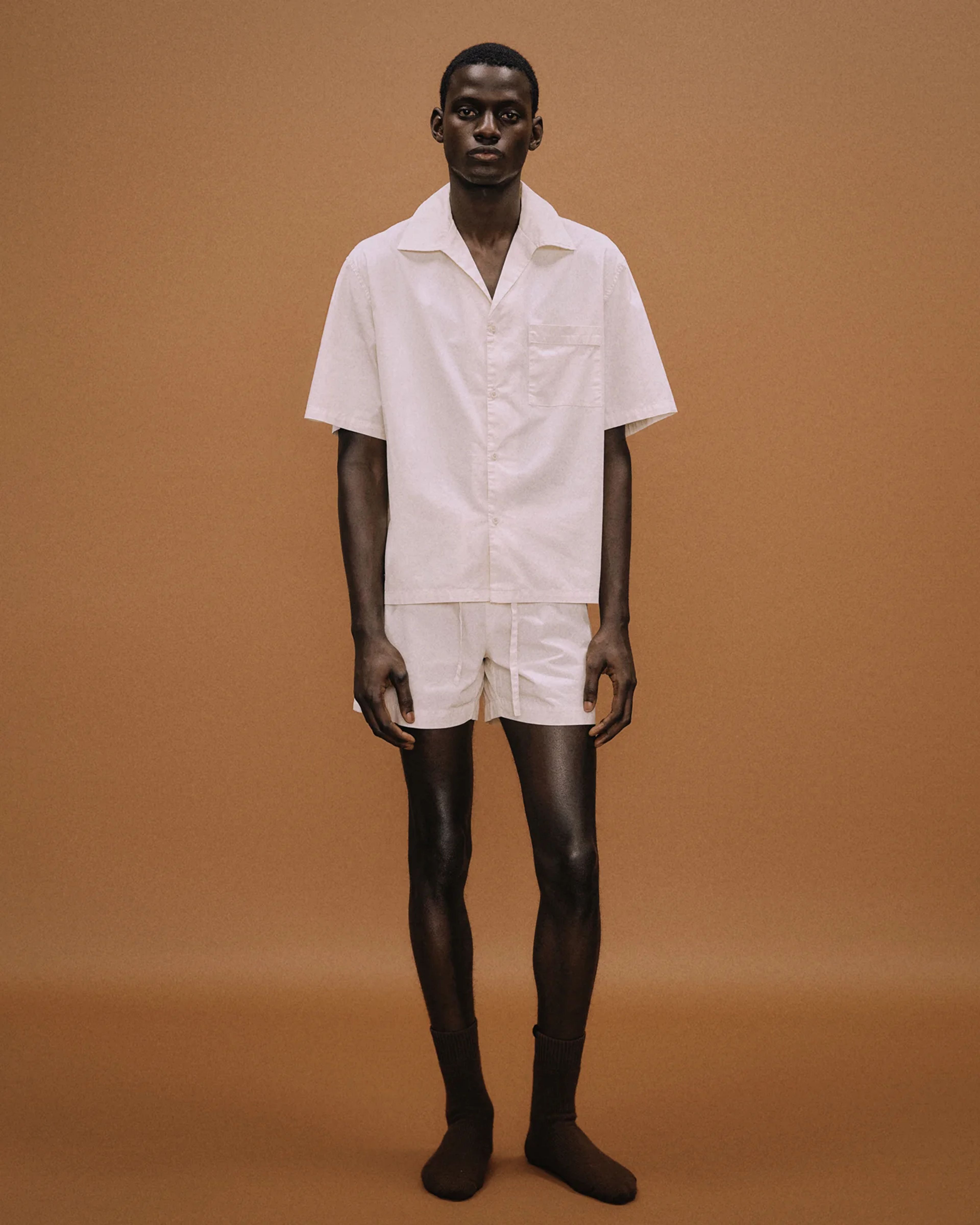 SS Pajama Shirt Off White - Image 1