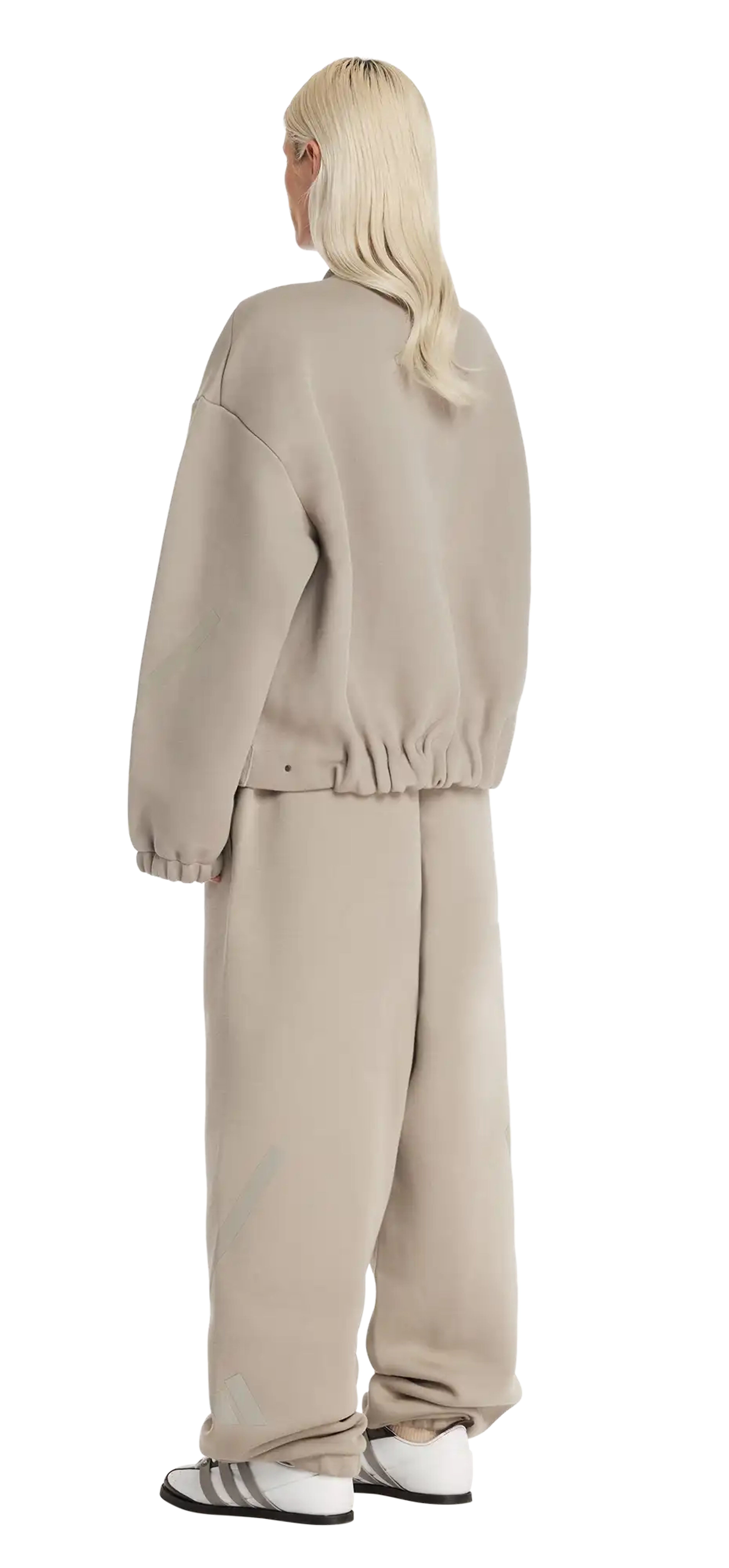 z.n.e. full zip knit putty beige - entire studios
