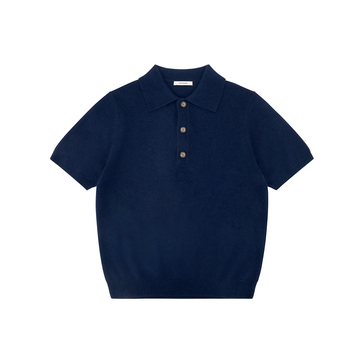short sleeve cashmere knit polo black - entire studios short sleeve cashmere knit polo black - entire studios