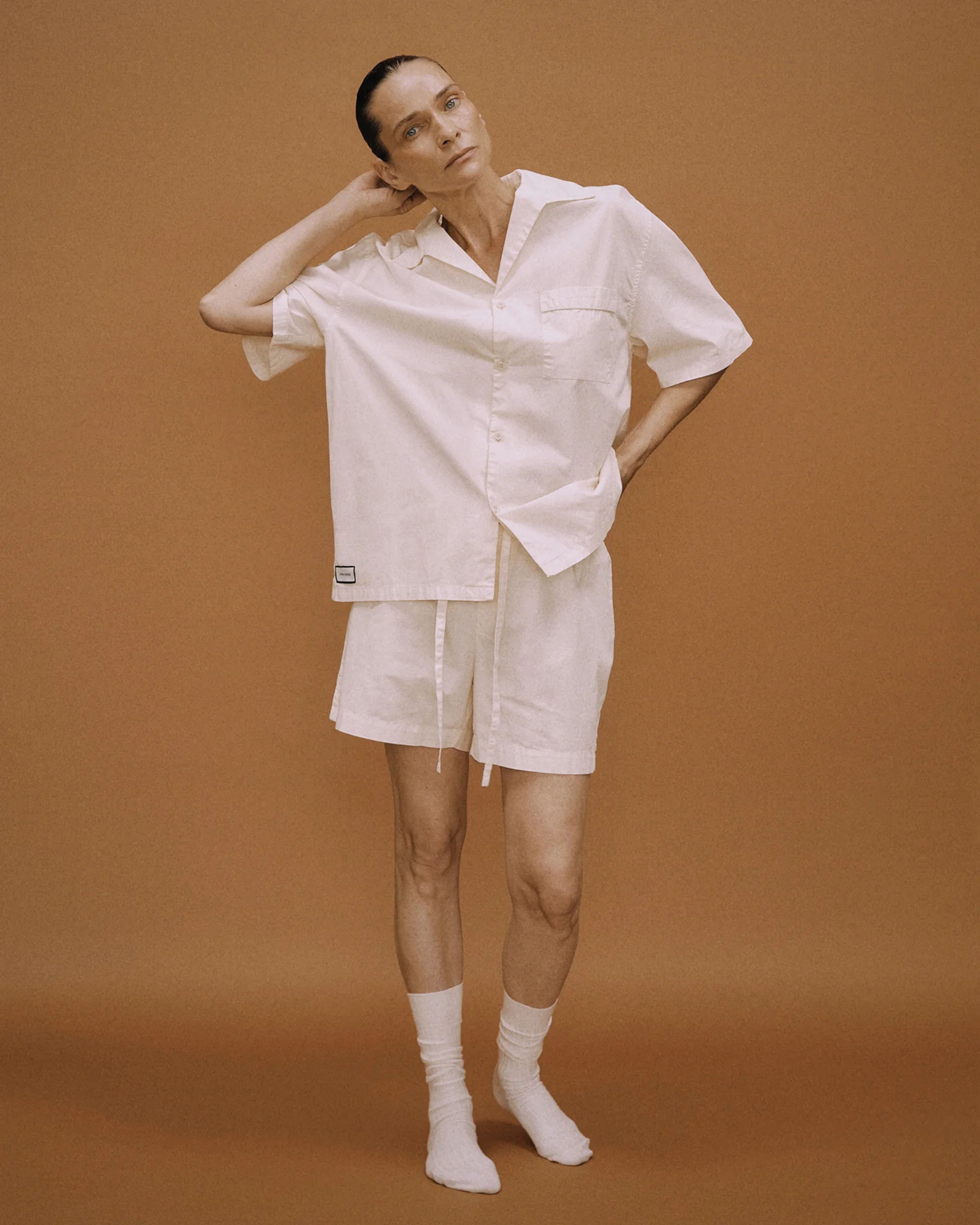 SS Pajama Shirt Off White - Image 3