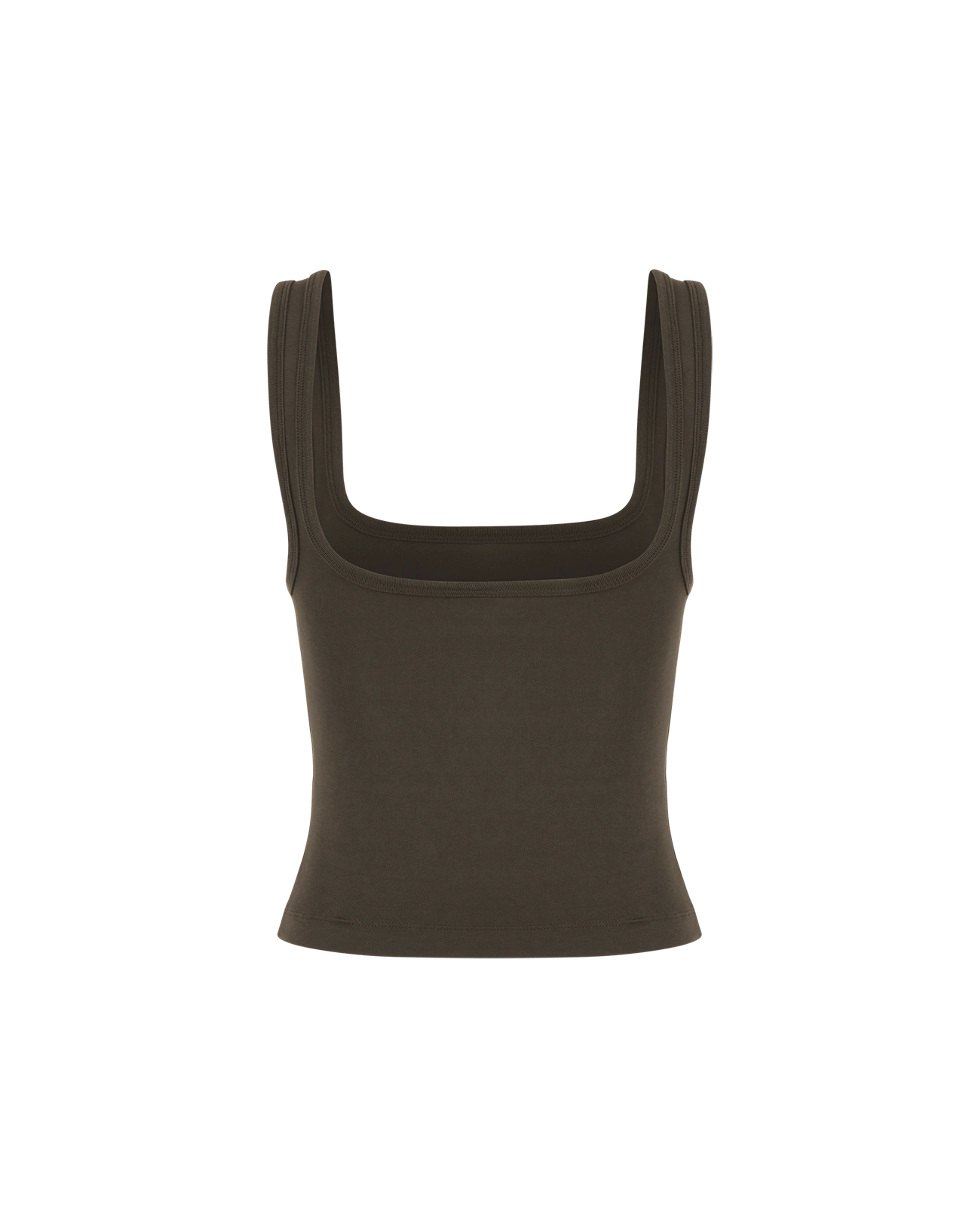 Square Neck Tank Brunette - Image 2