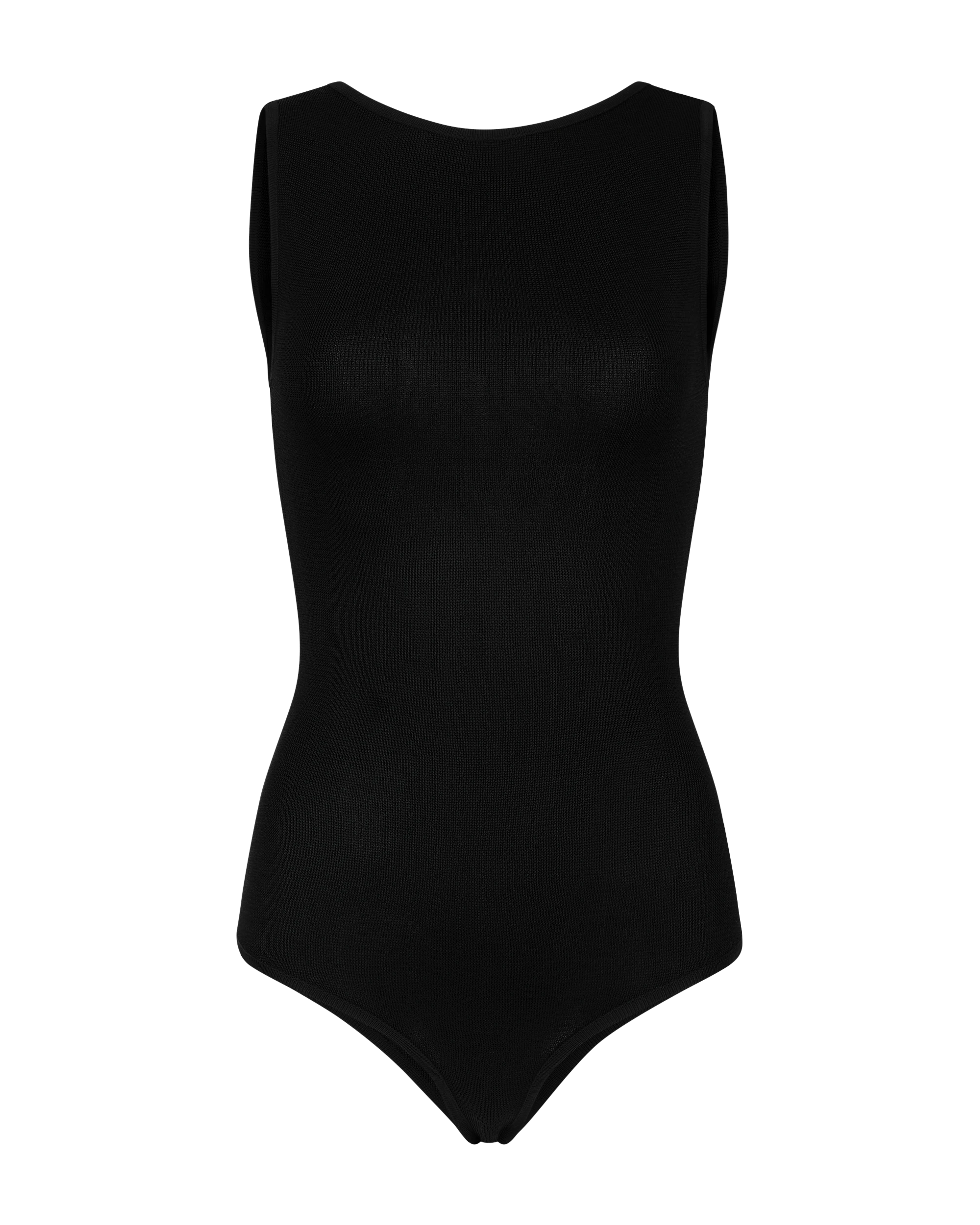 Boat Neck Bodysuit Black - Image 5