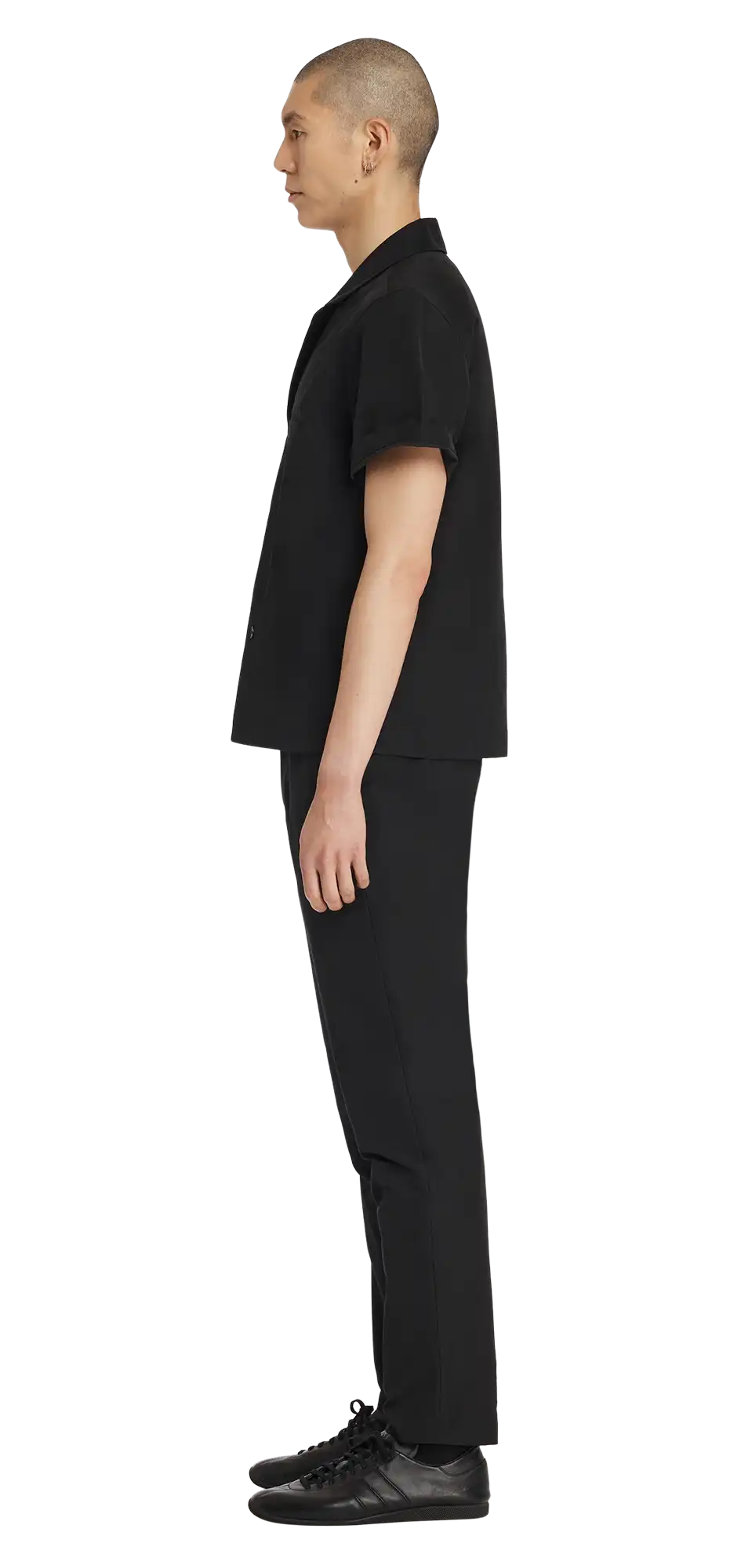 slim-trouser-black-cotton character left view