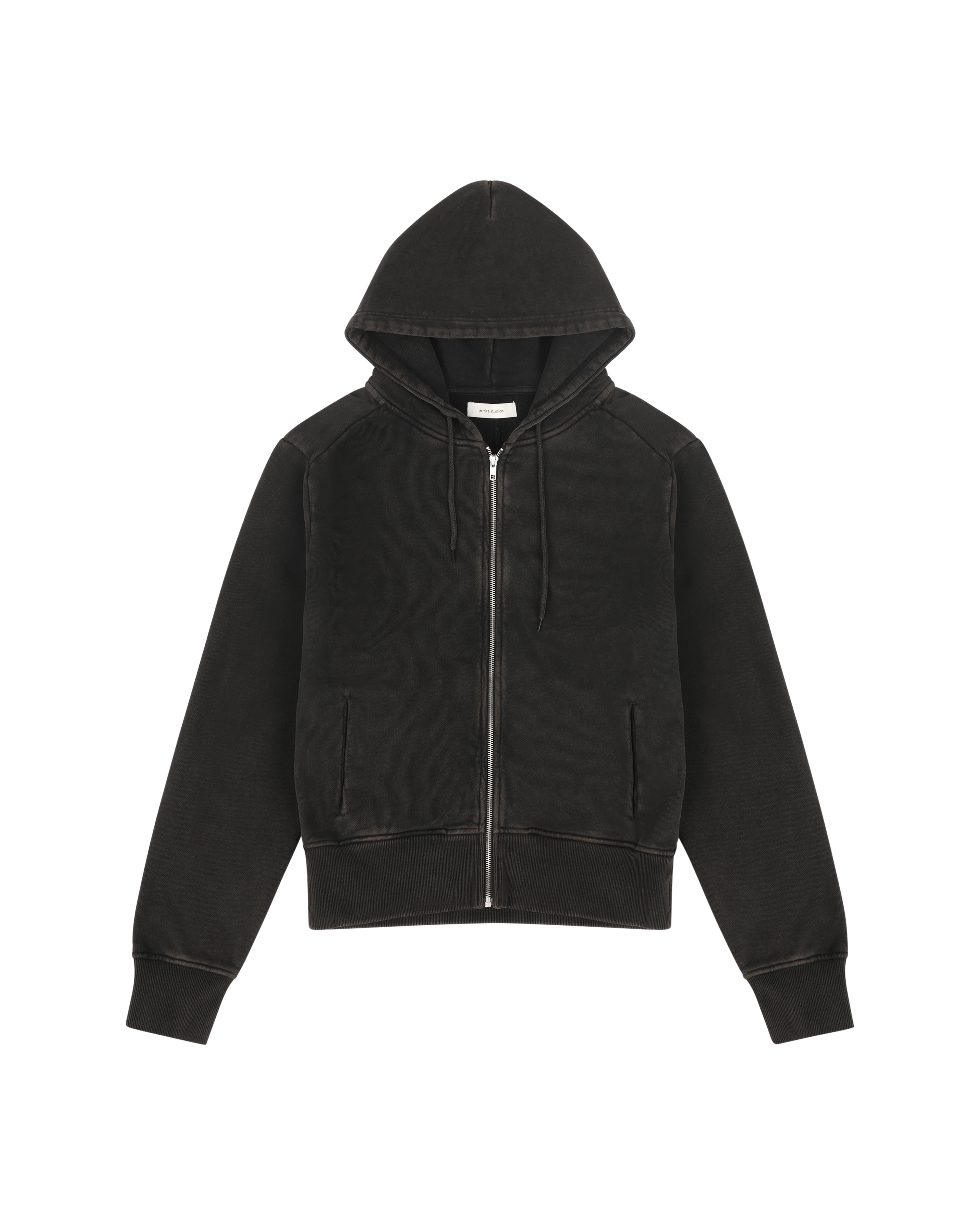 Slim Zip Up Washed Black - Image 7