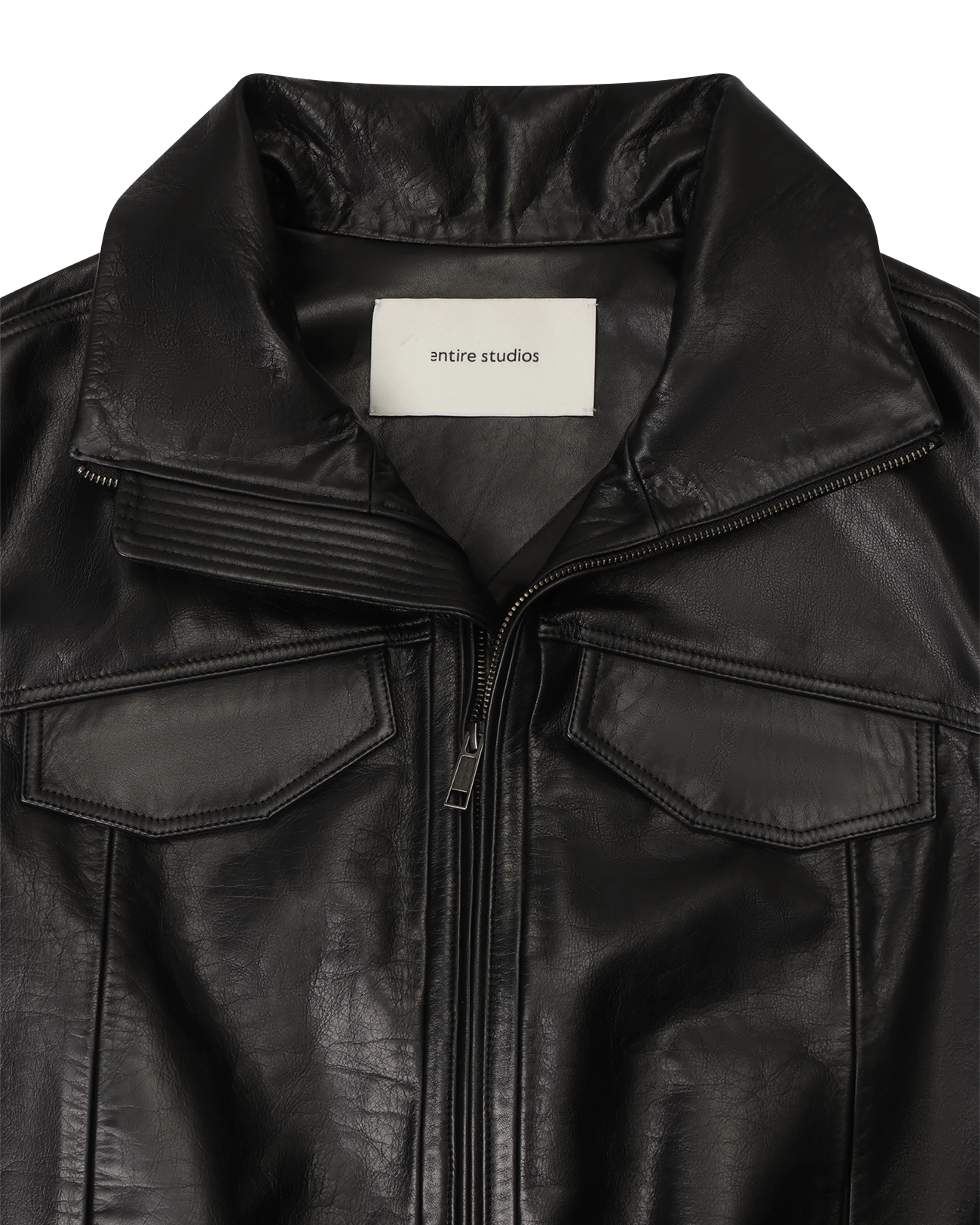 Leather Vest Black Leather - Image 7
