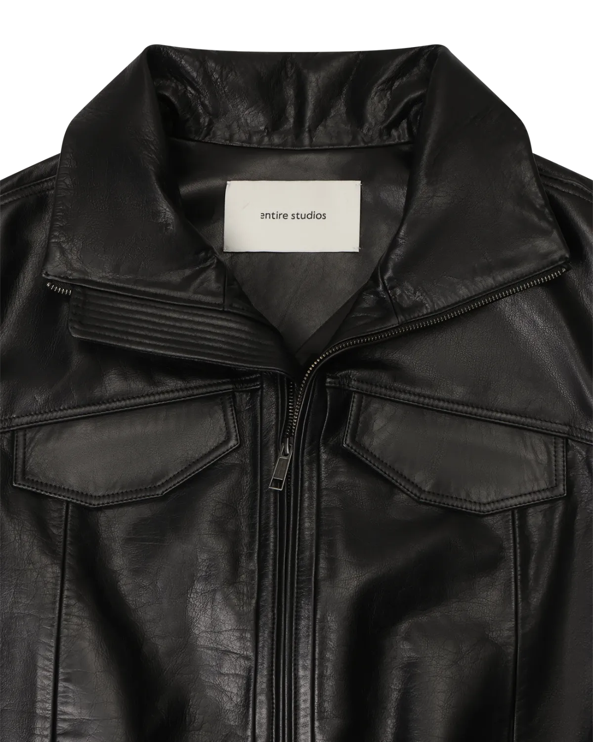 Leather Vest Black Leather - Image 8