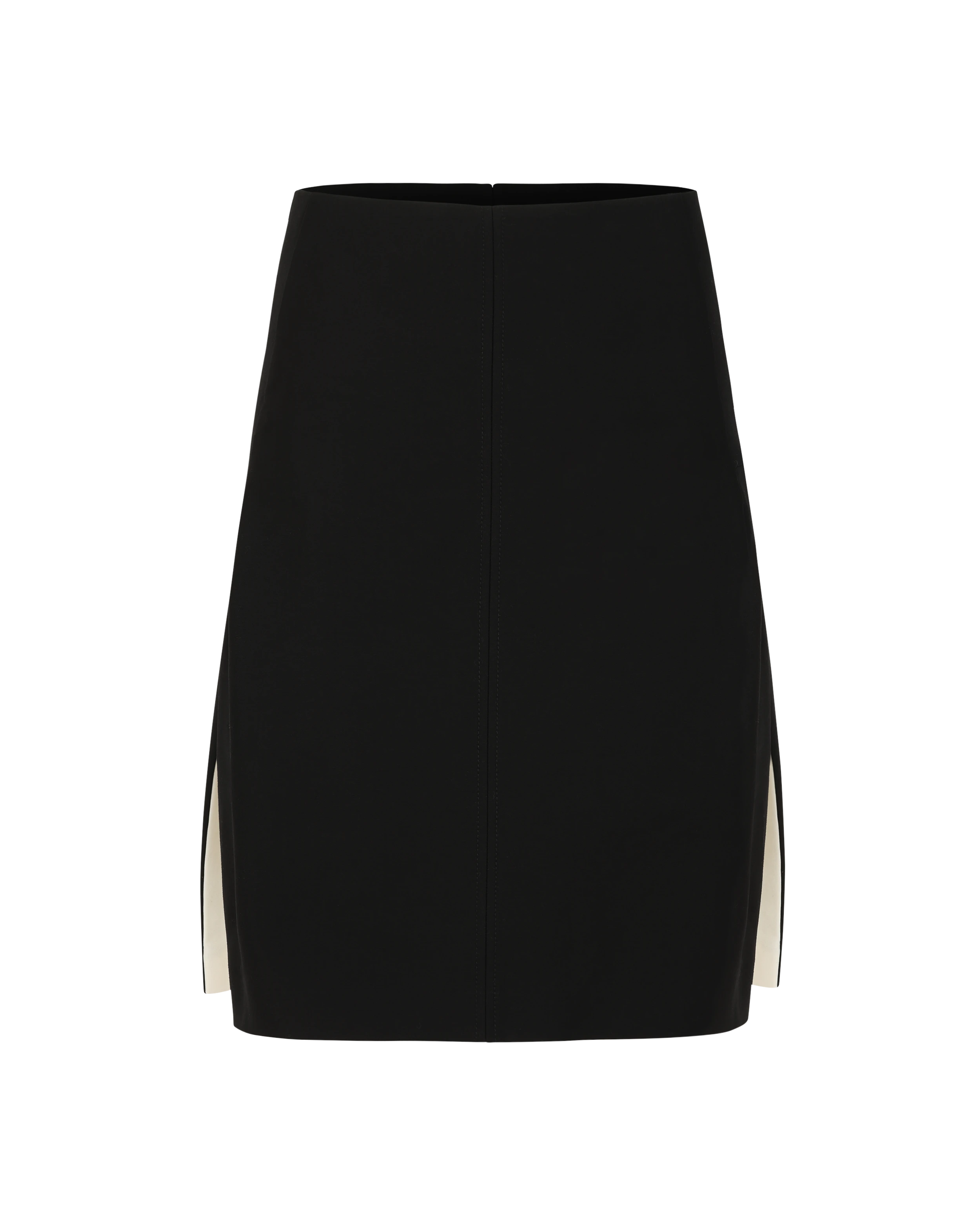 Moulded Skirt Black Cotton - Image 1