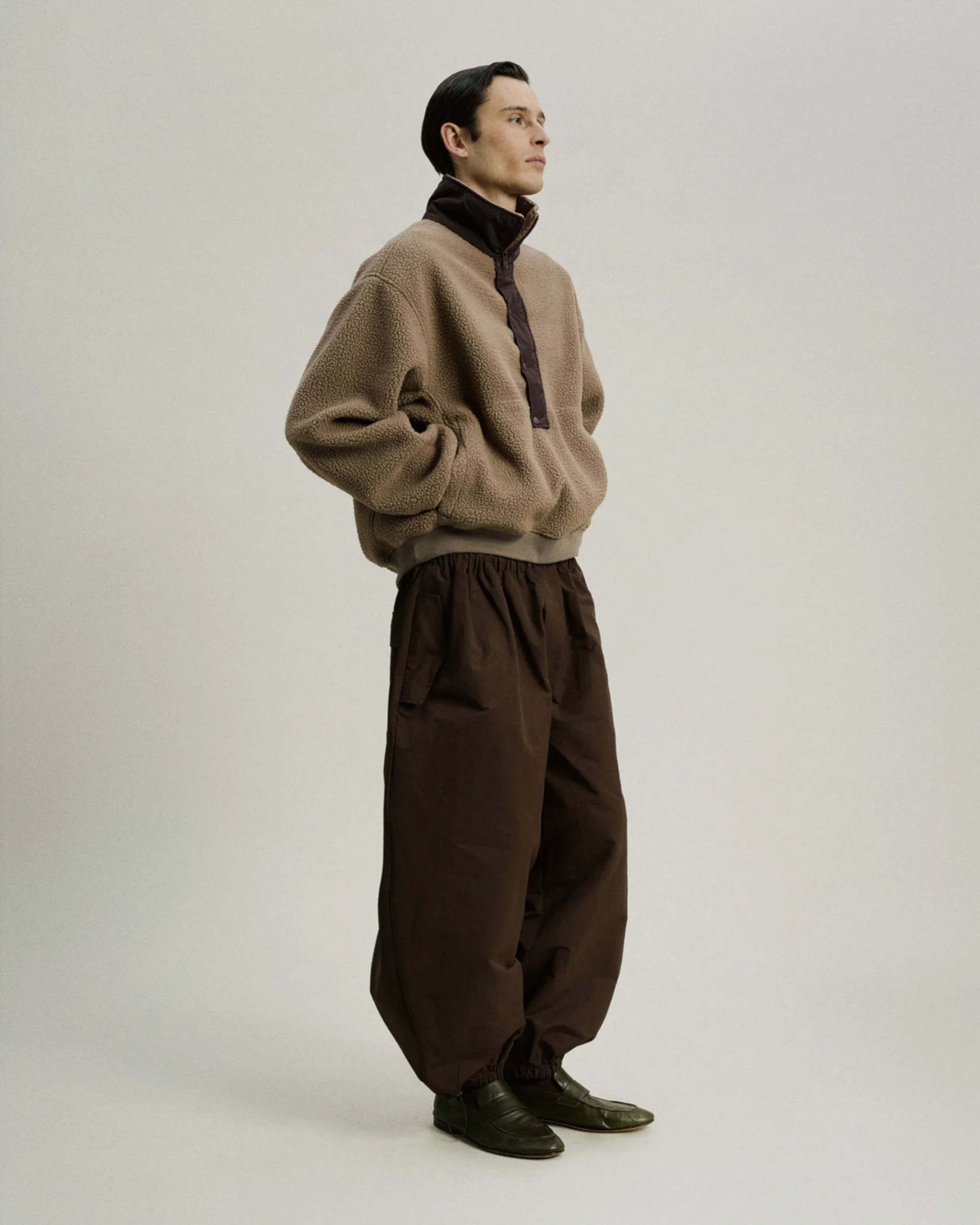 System Half Zip Fleece Brown - Image 6