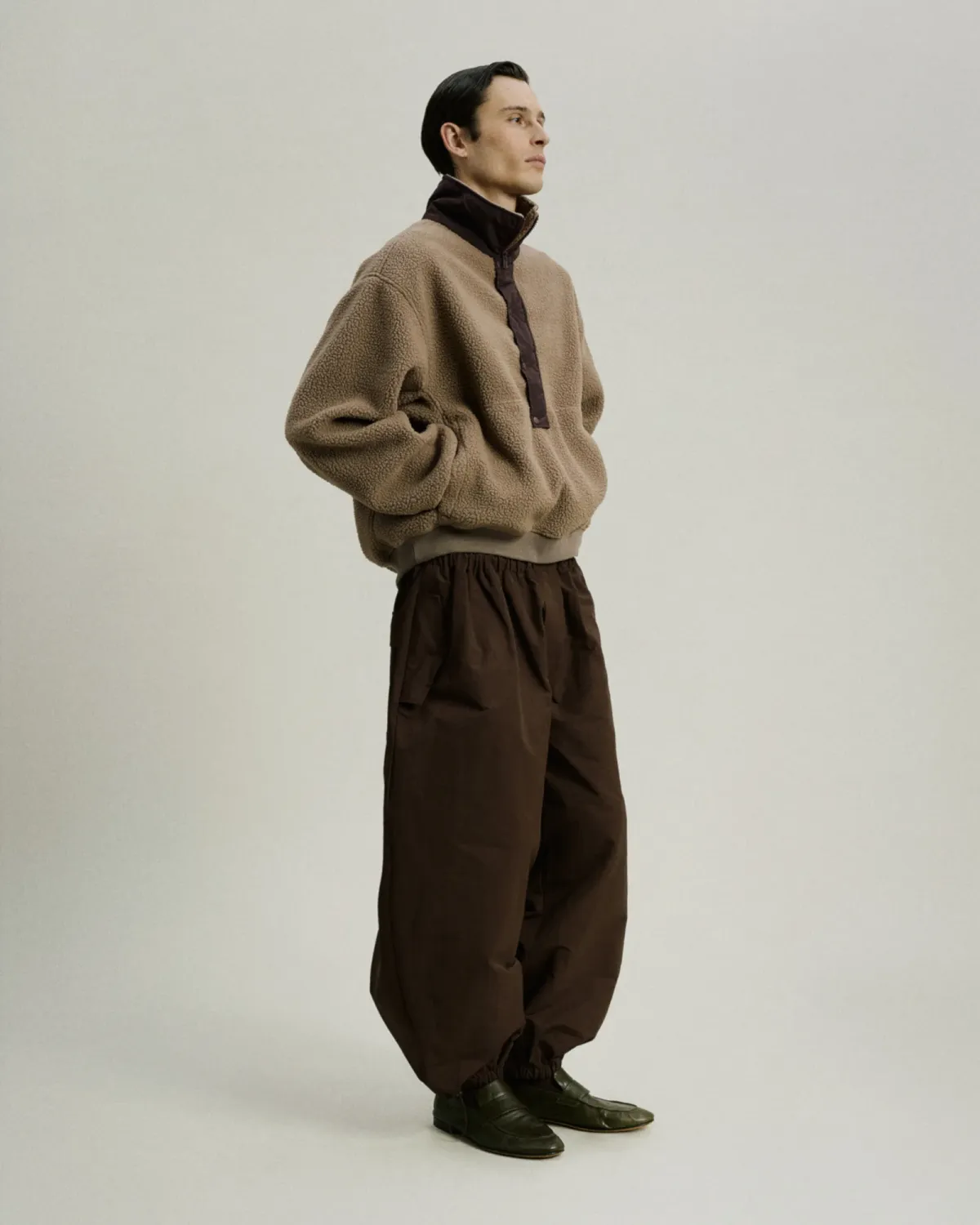 System Half Zip Fleece Brown - Image 6