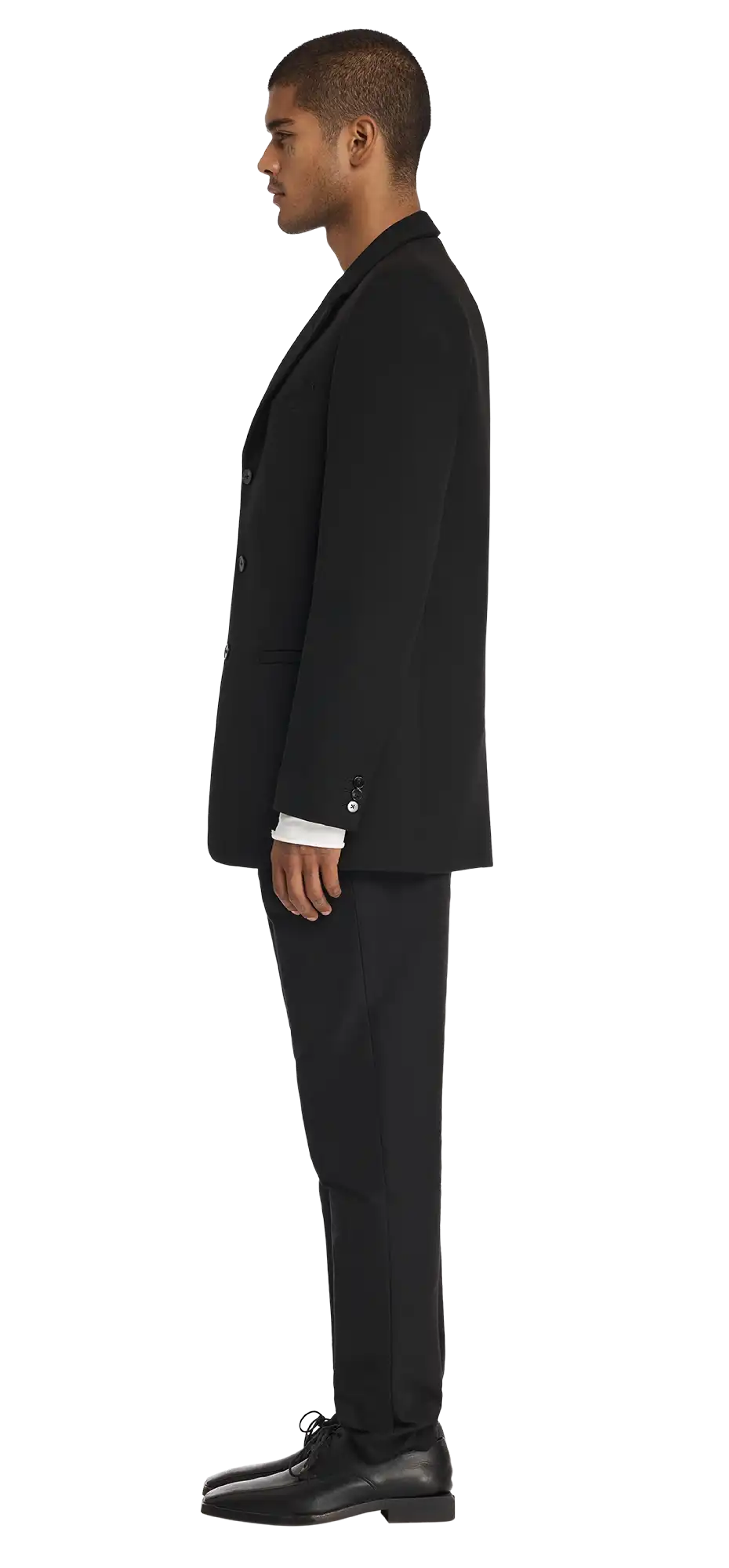 simple-breasted-blazer-black character left view