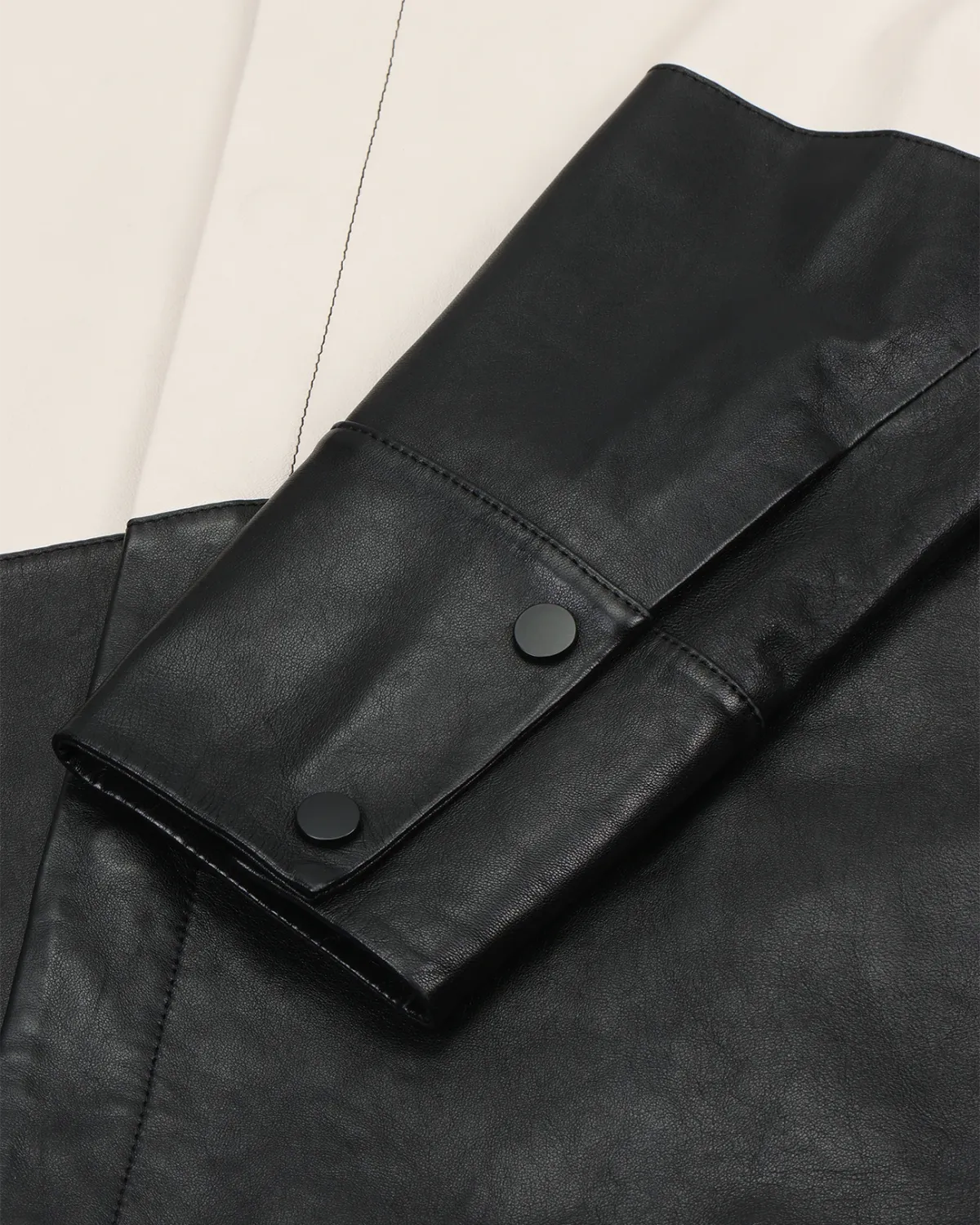 Leather Block Shirt Magpie - Image 8