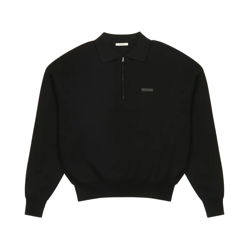 ls-club-polo-black garment view
