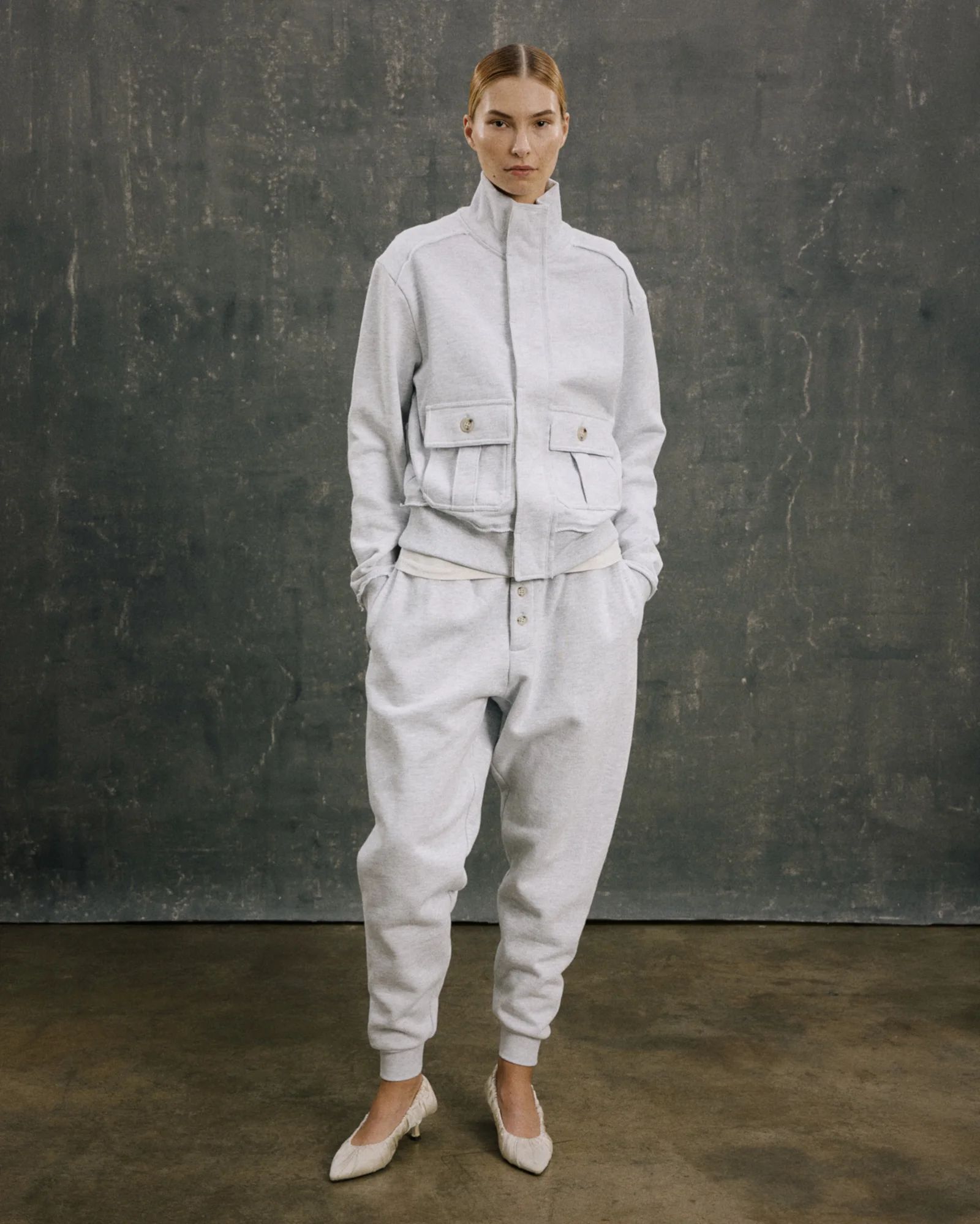 cadet sweat heather grey - entire studios cadet sweat heather grey - entire studios