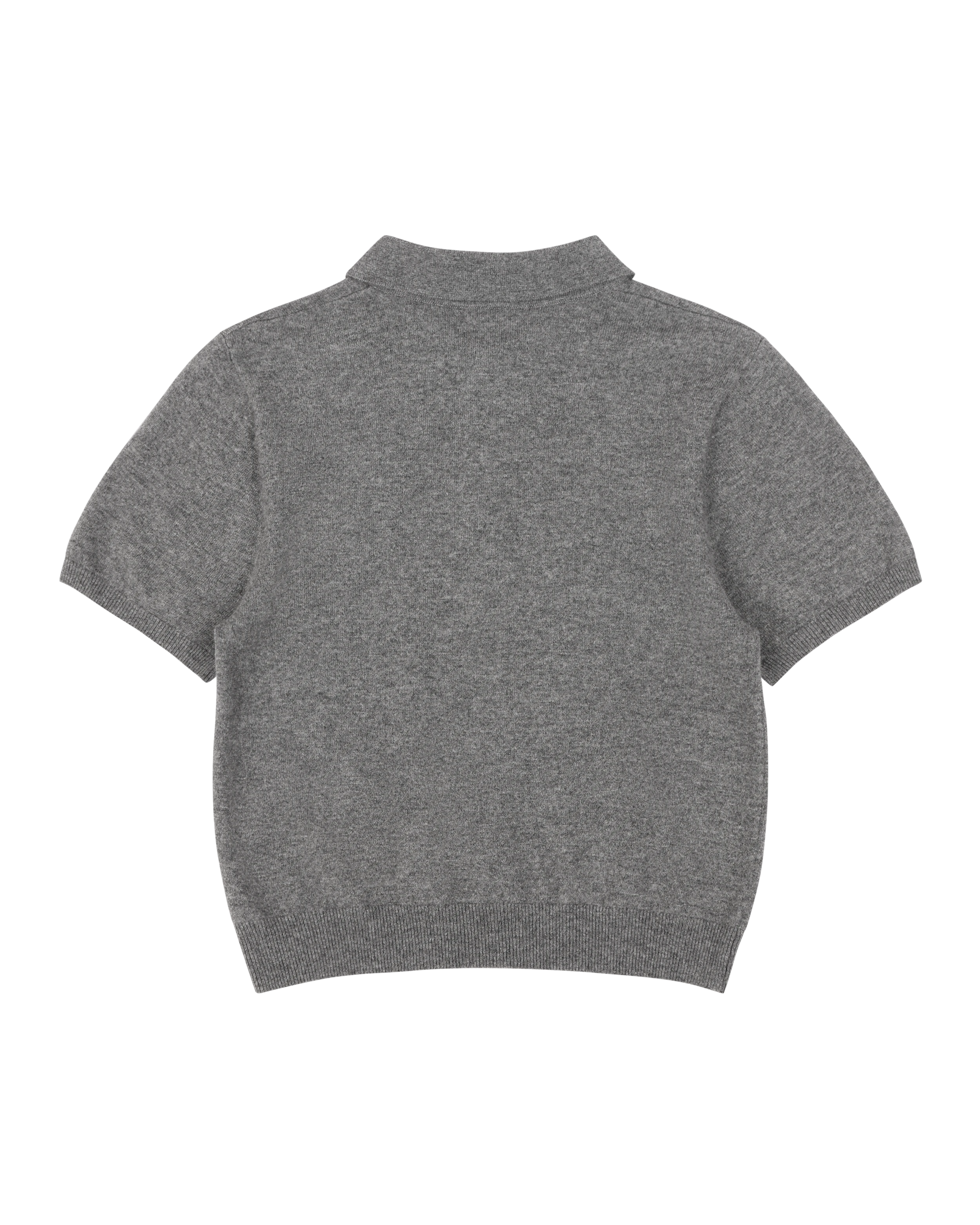 Short Sleeve Knit Polo Concrete - Image 7