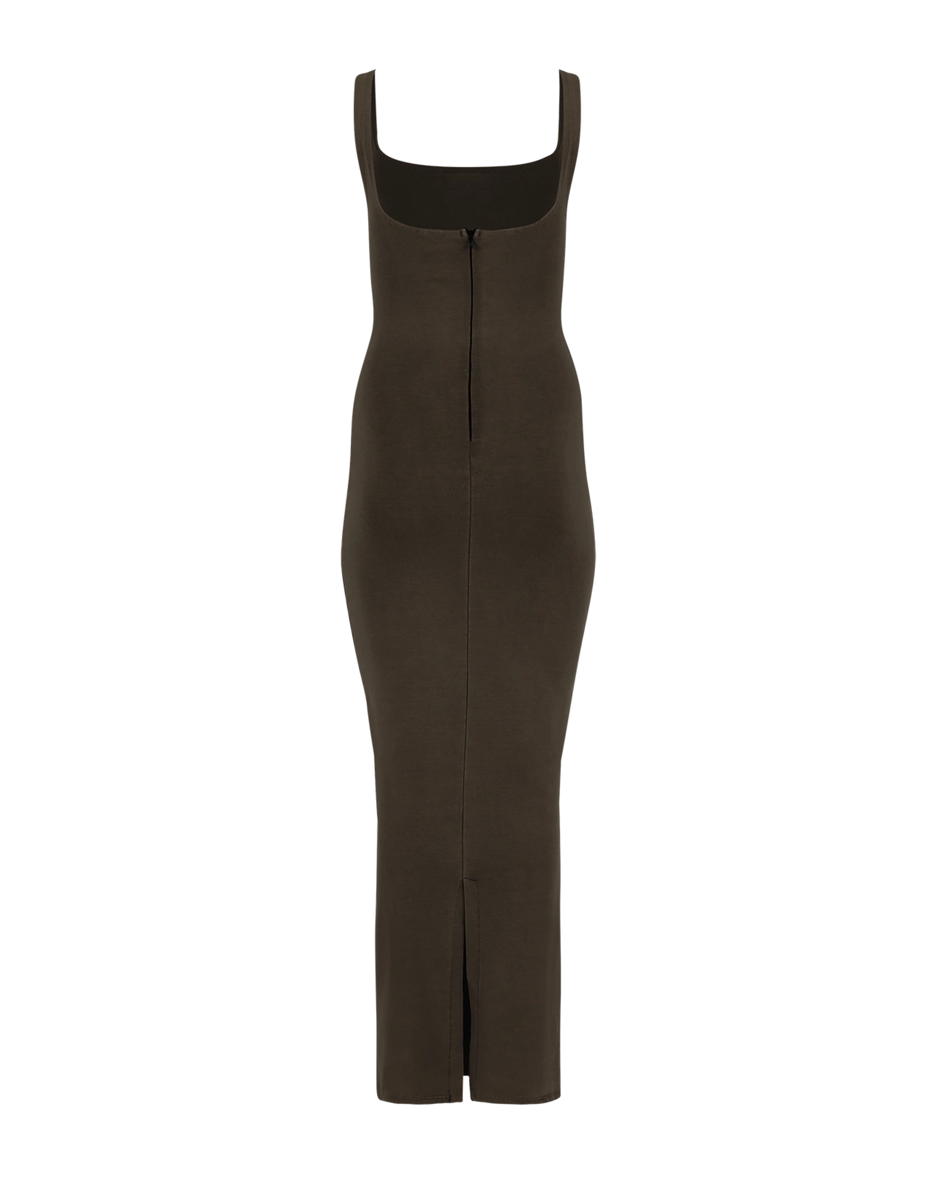 Square Neck Maxi Cotton Spandex Brunette - Image 2