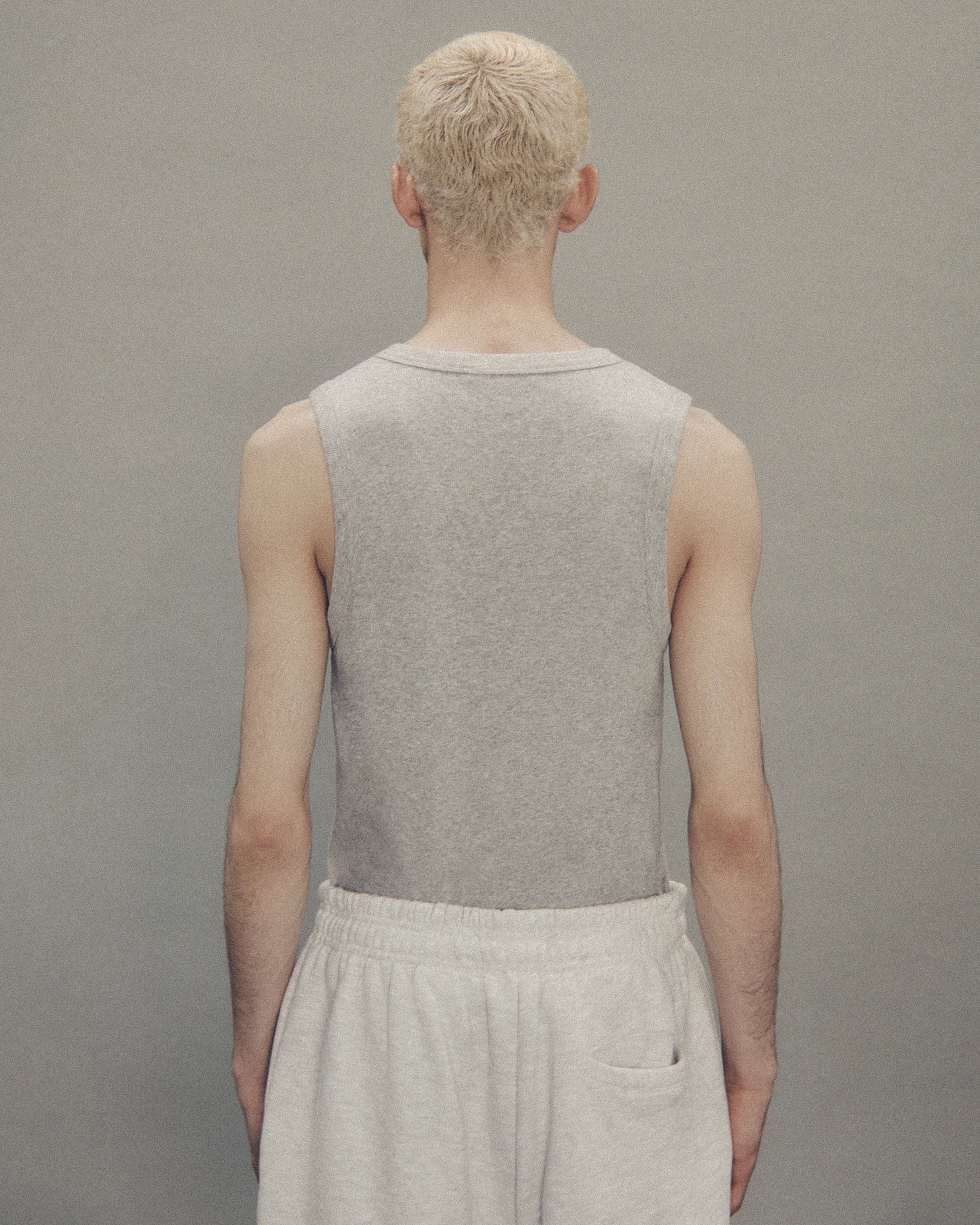 Rib Tank Grey Marle - Image 3