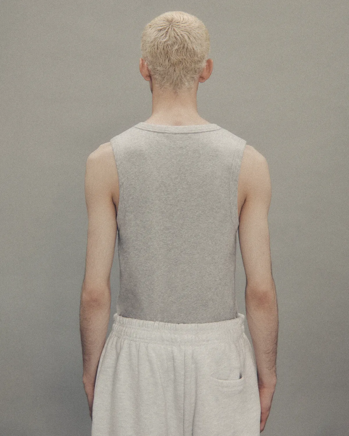 Rib Tank Grey Marle - Image 3
