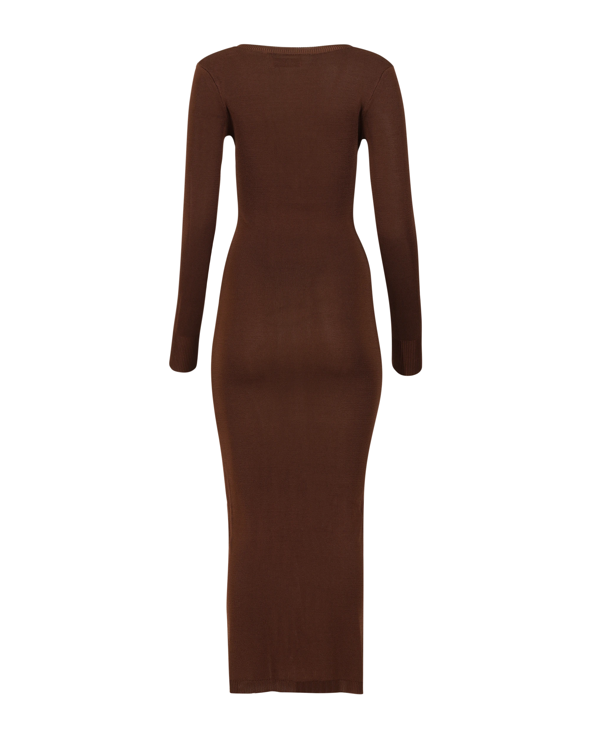 chocolate midi dress long sleeve ASOS DESIGN long sleeve high neck pleated bodice midi dress in chocolate