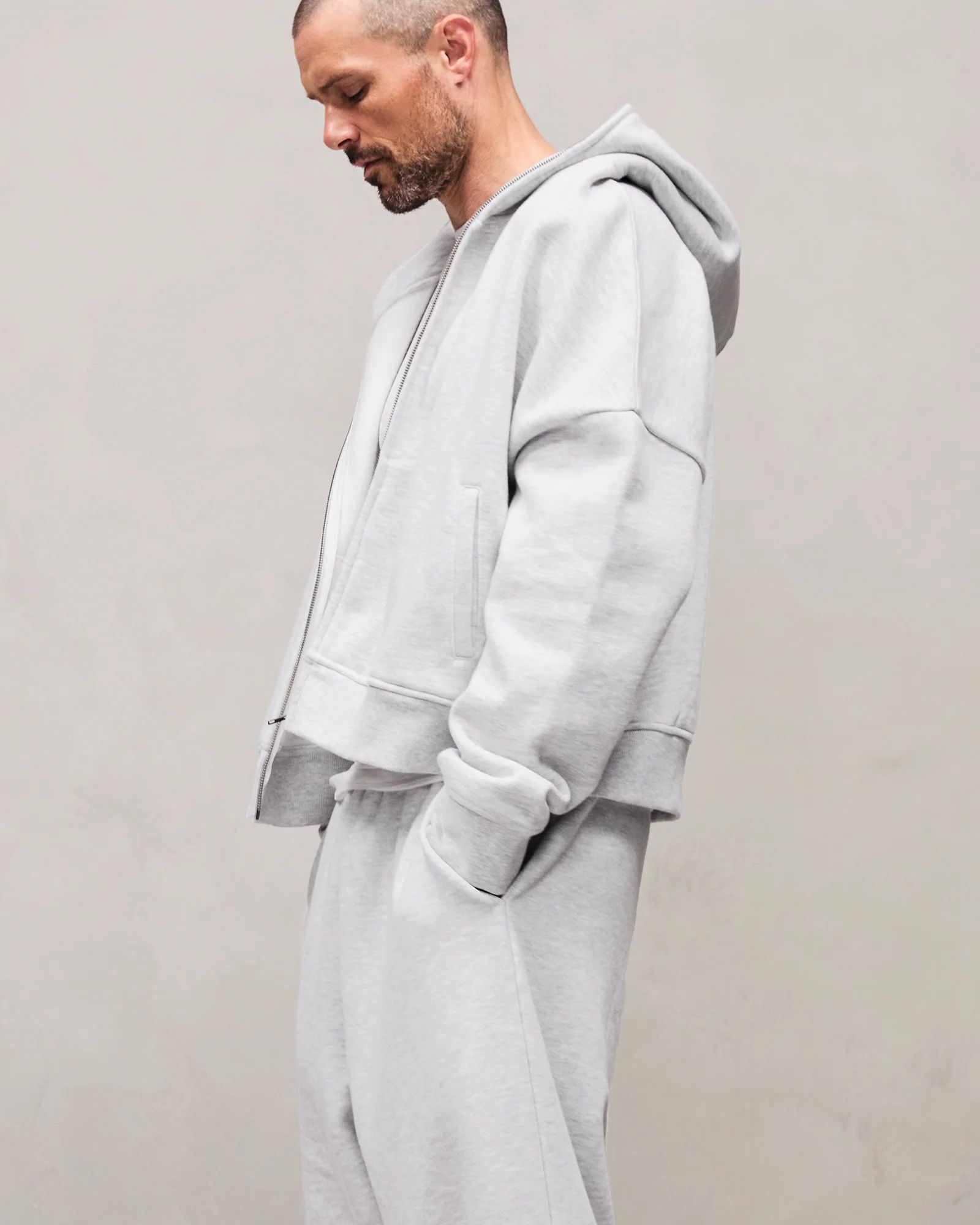 eternal zip heather grey - entire studios eternal zip heather grey - entire studios
