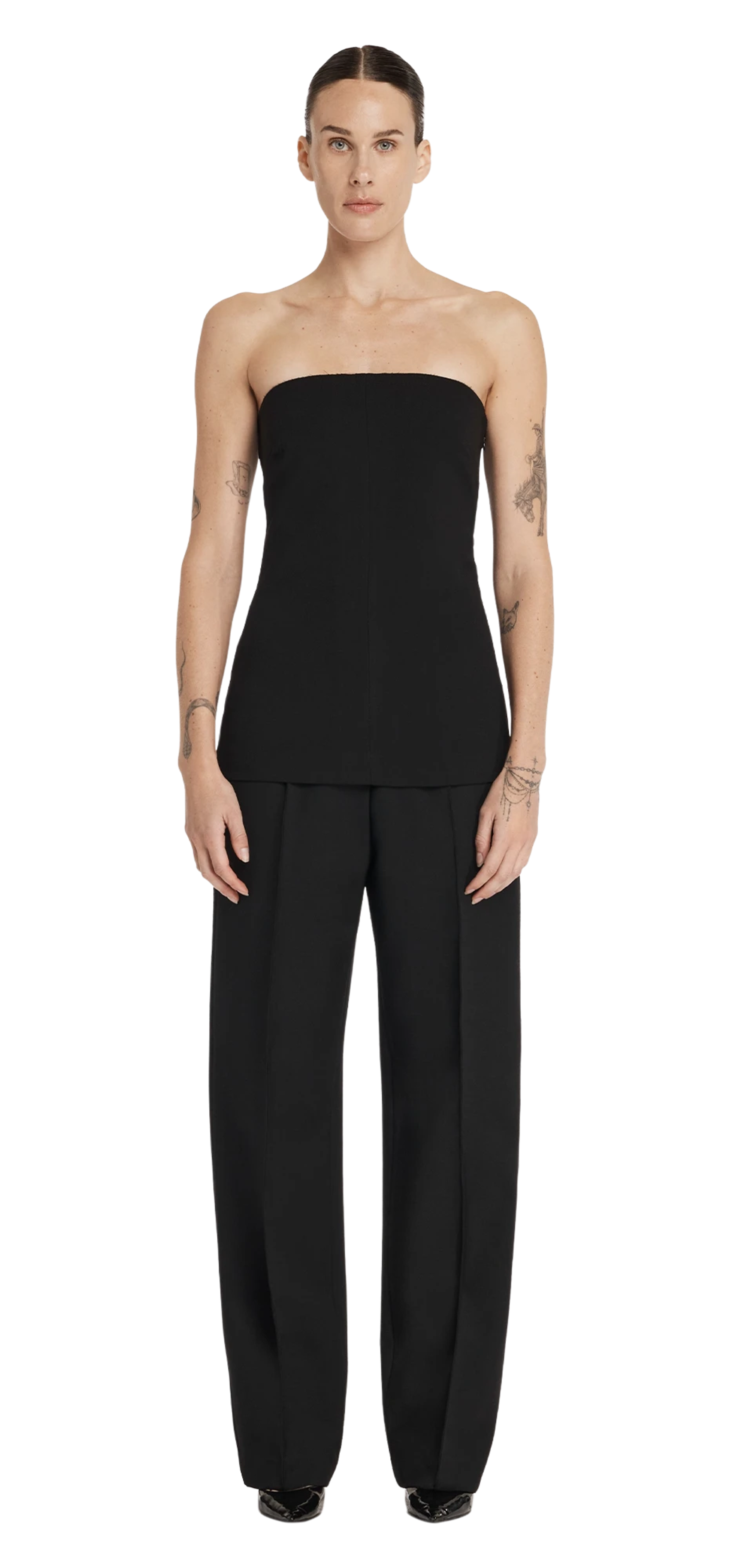 fin-tube-black character front view