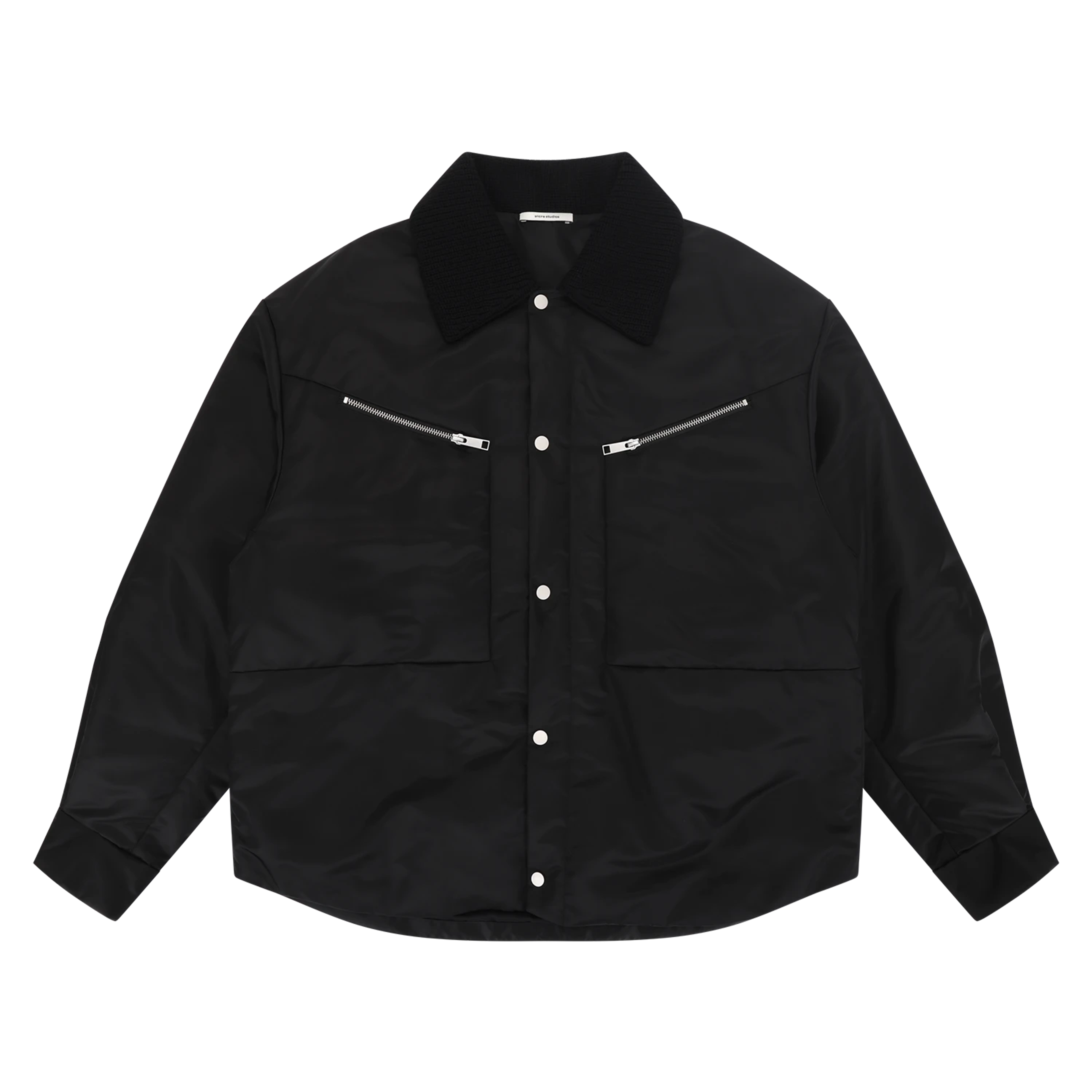 Product down-shirt-jacket-black-nylon thumbnail