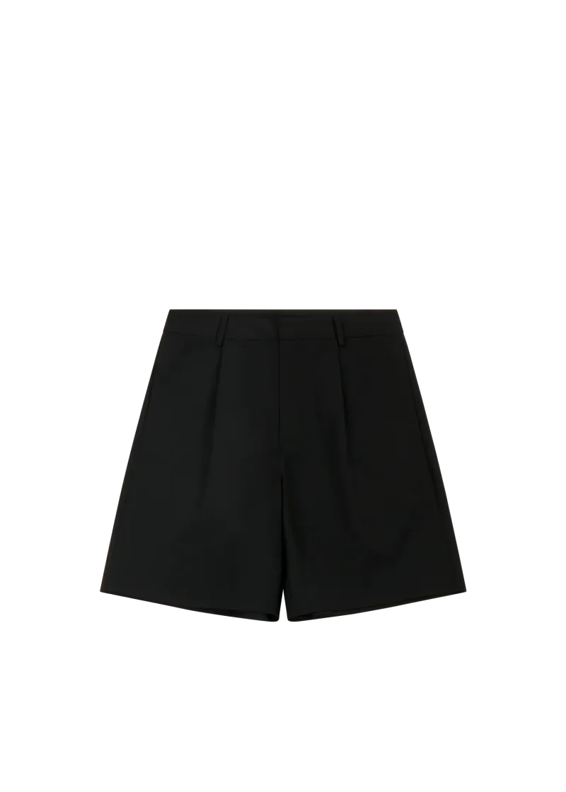 tailored-short-black garment view
