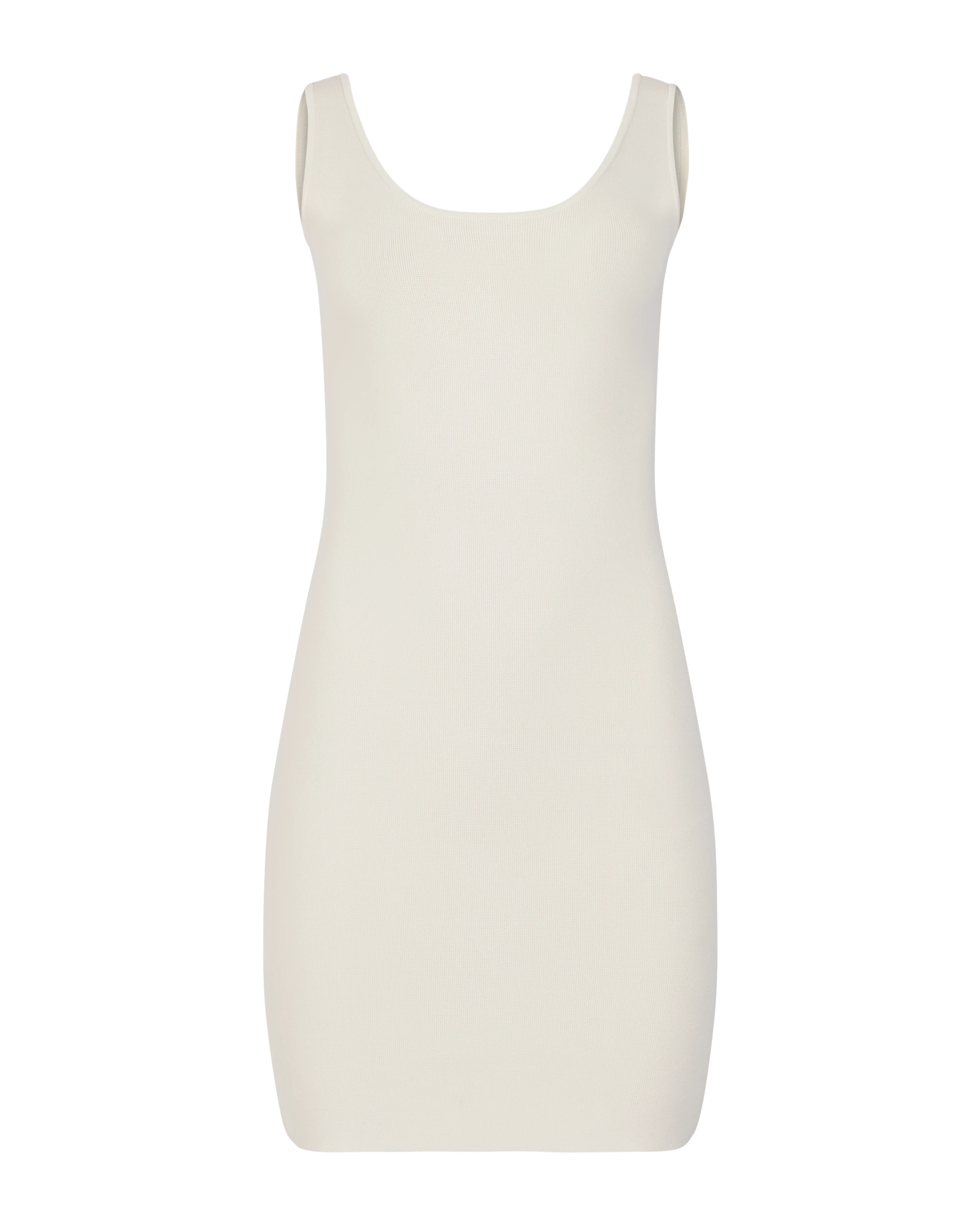 Square Neck Knit Mini Off White - Image 5