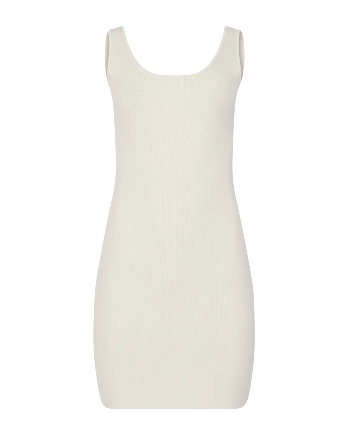 Square Neck Knit Mini Off White - Image 5