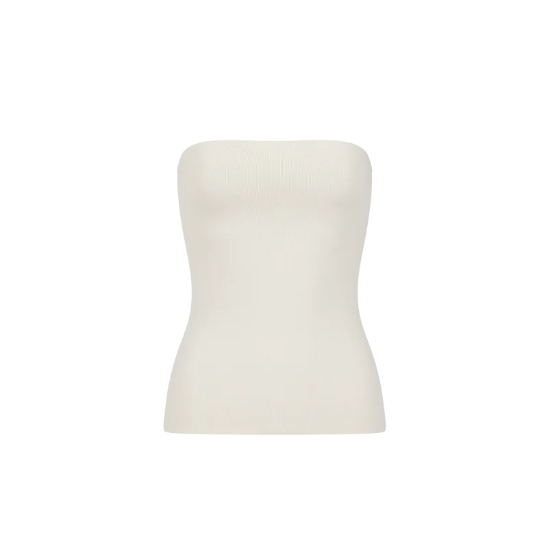 bandeau-off-white garment view