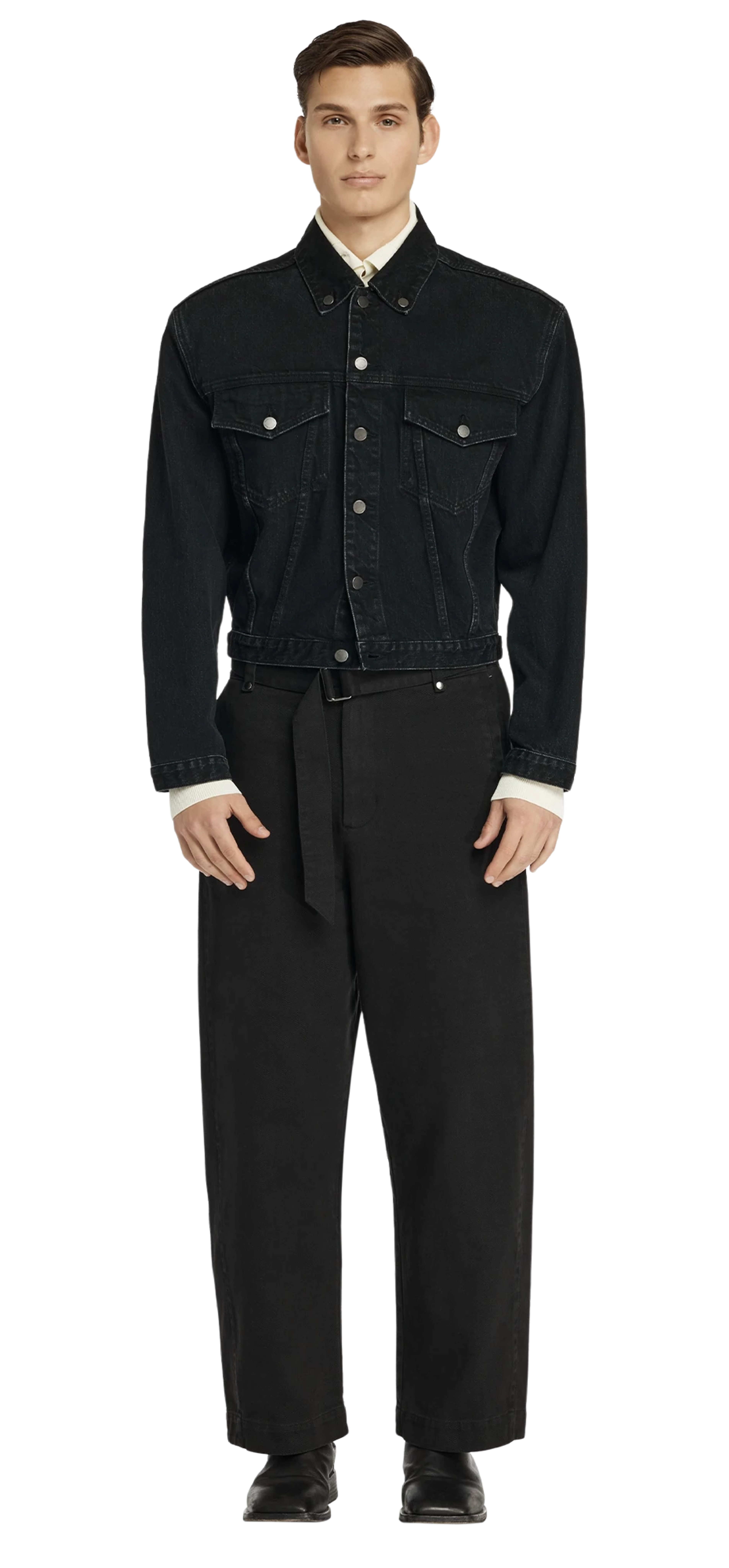 gully-pant-black-cotton character front view