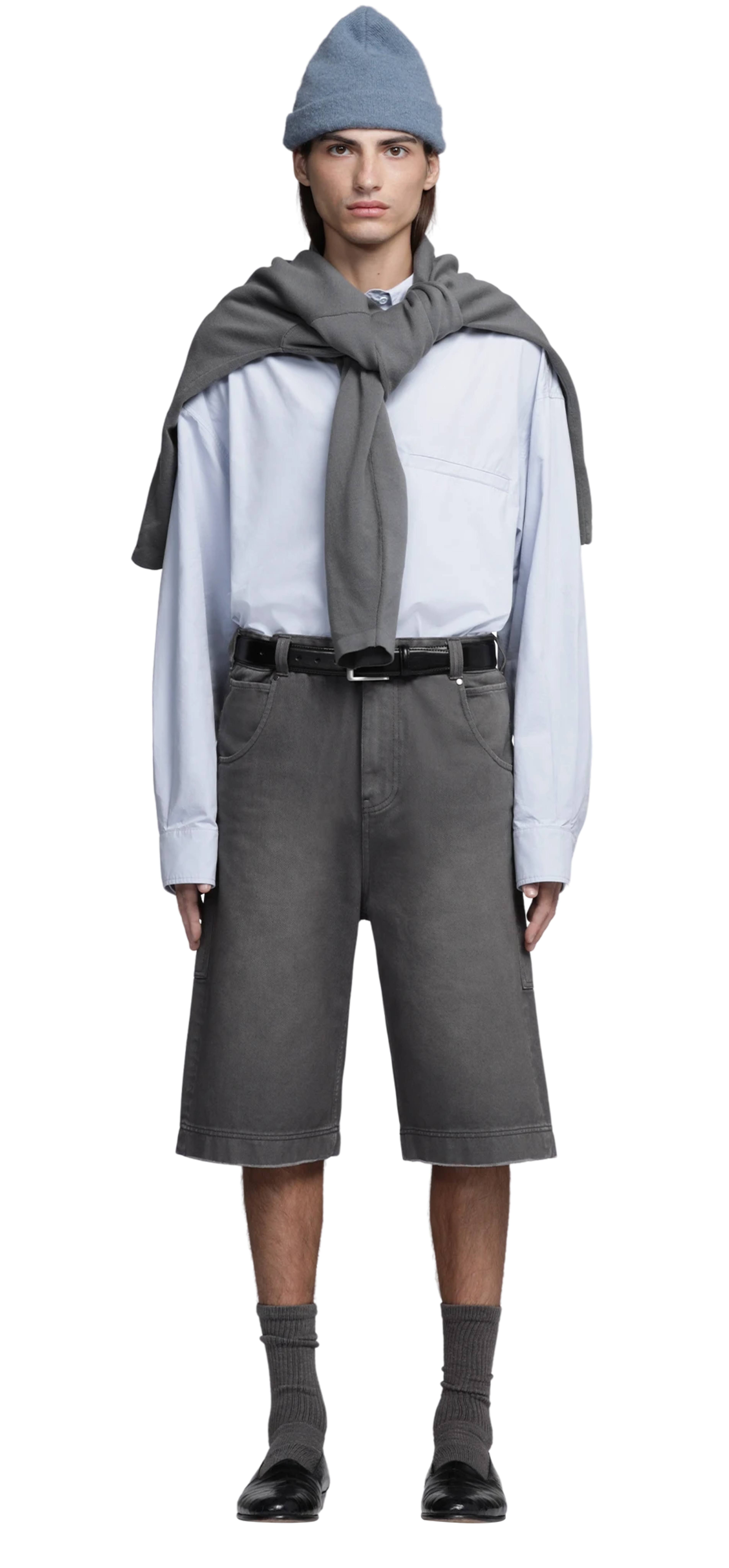 d-shorts-stone-light character front view