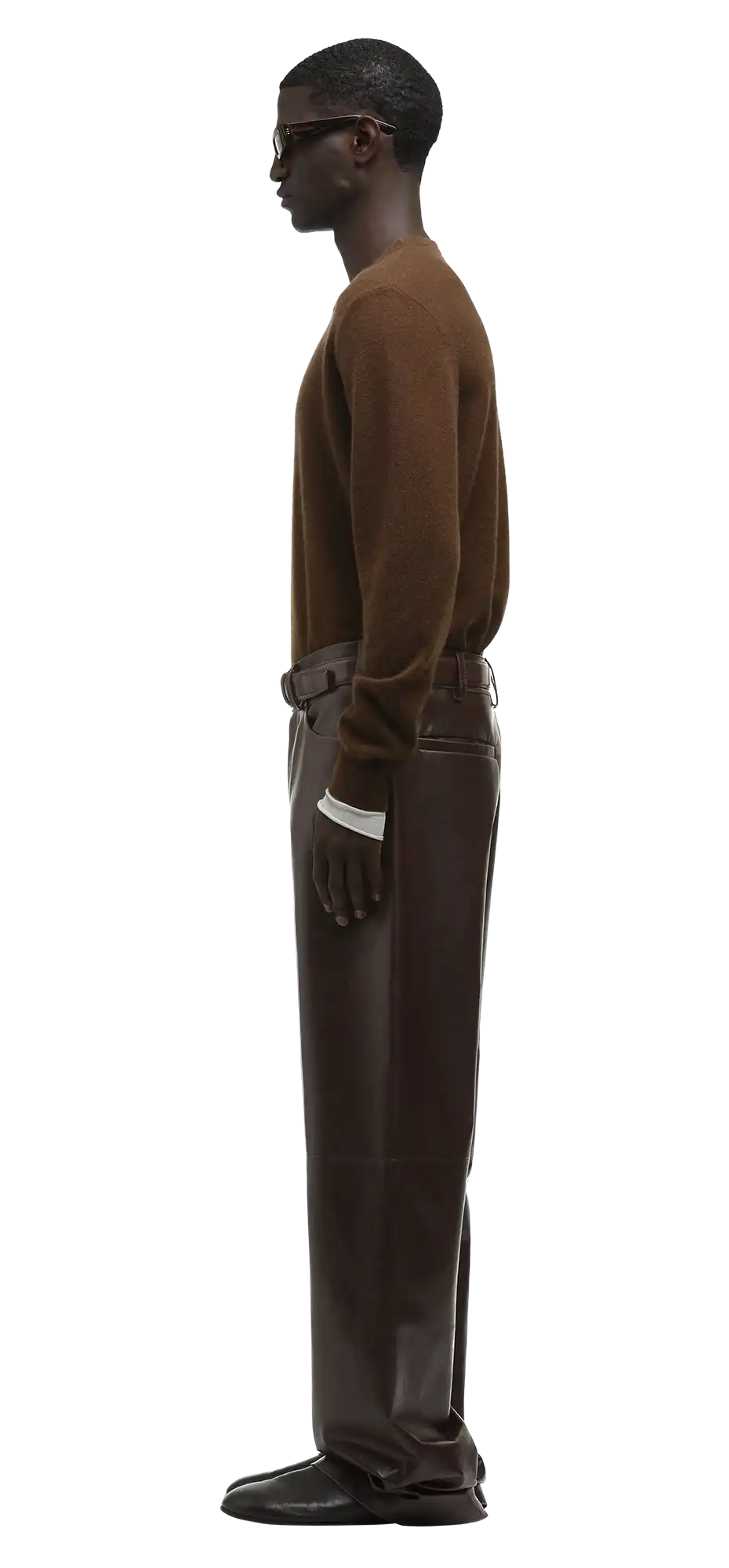 leather-straight-leg-dark-brown character left view