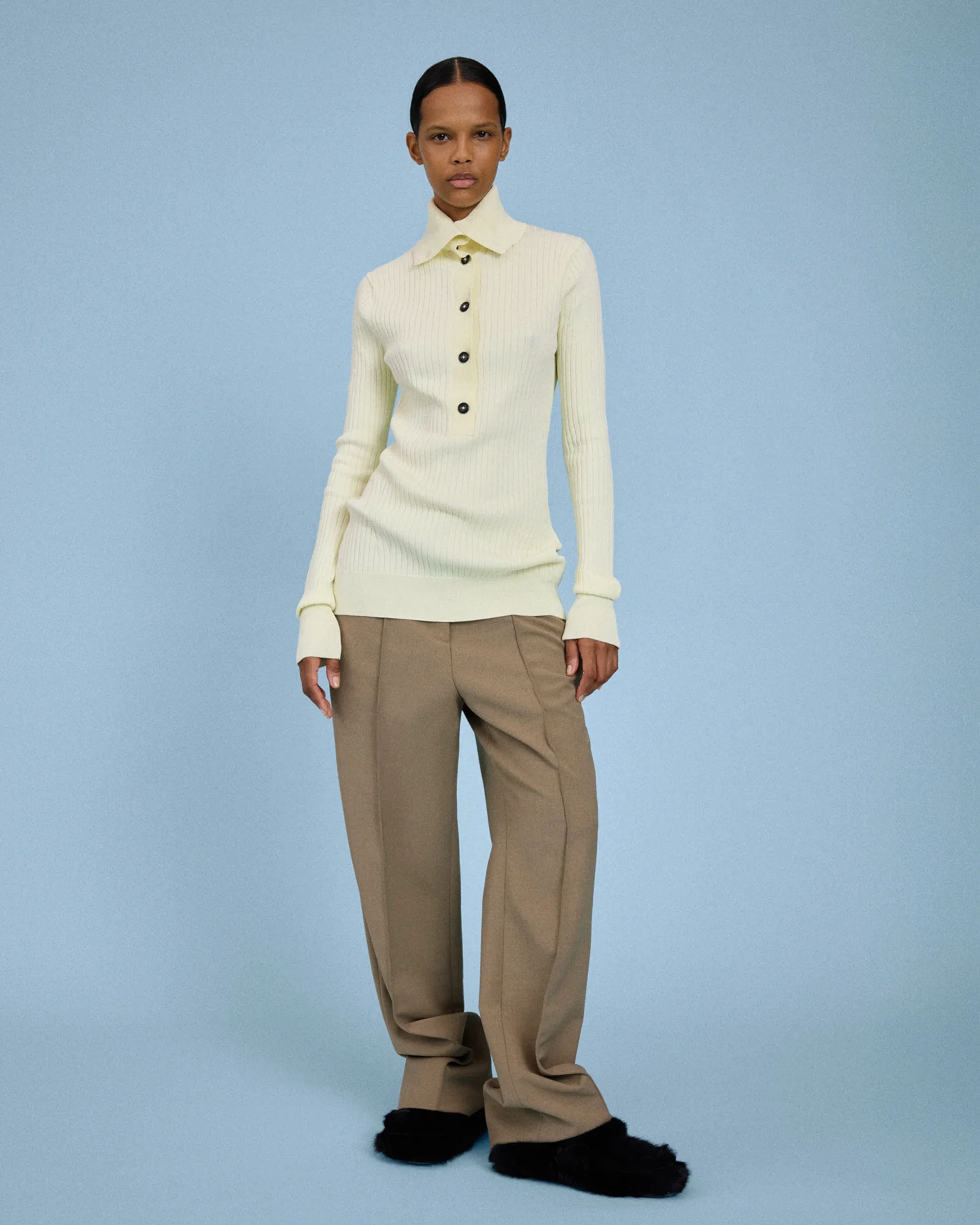 High Neck Henley Ghee - Image 3